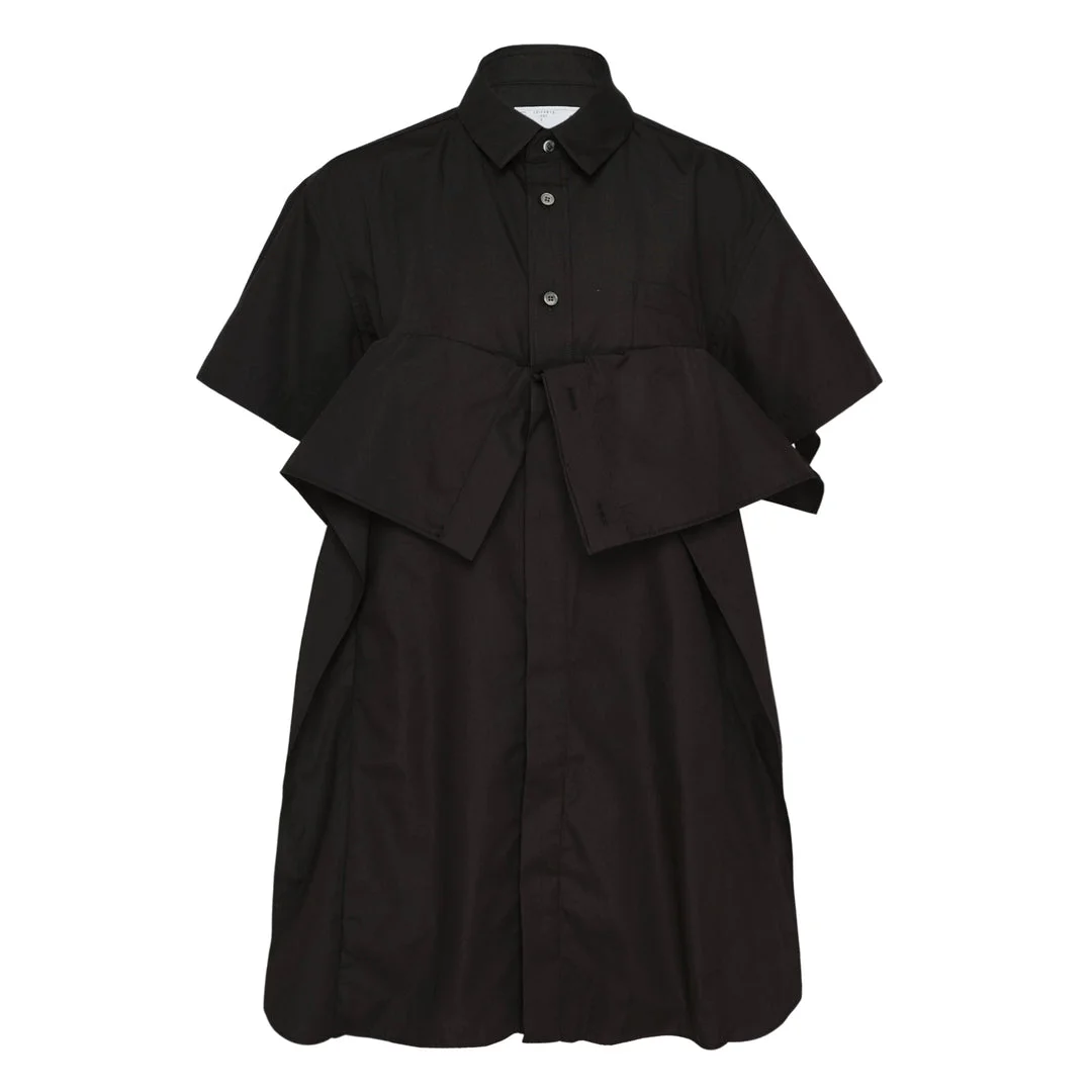 Poplin Bow Shirt Dress - 1