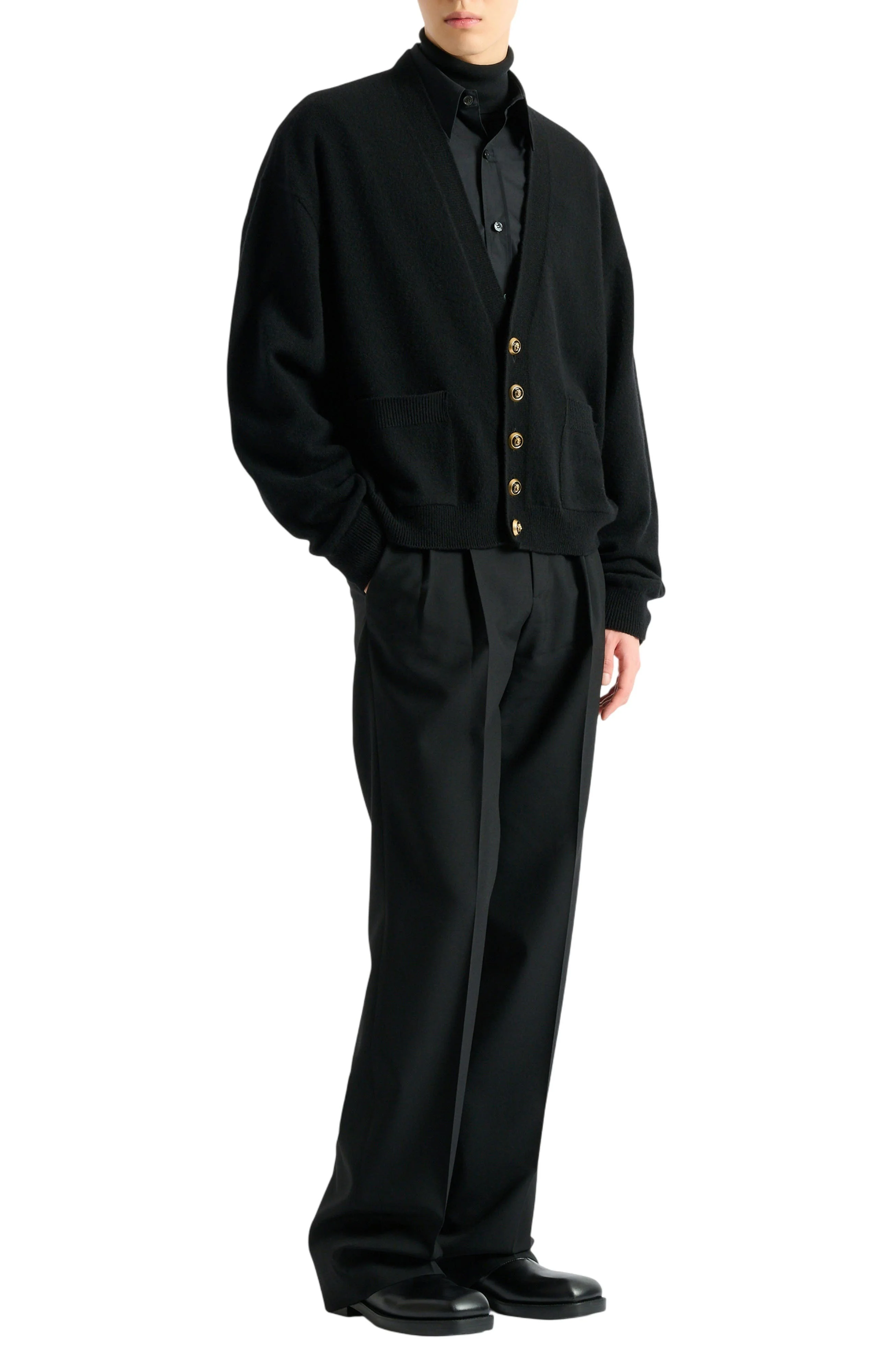 Balmain Eco-cashmere cardigan in Black - 1
