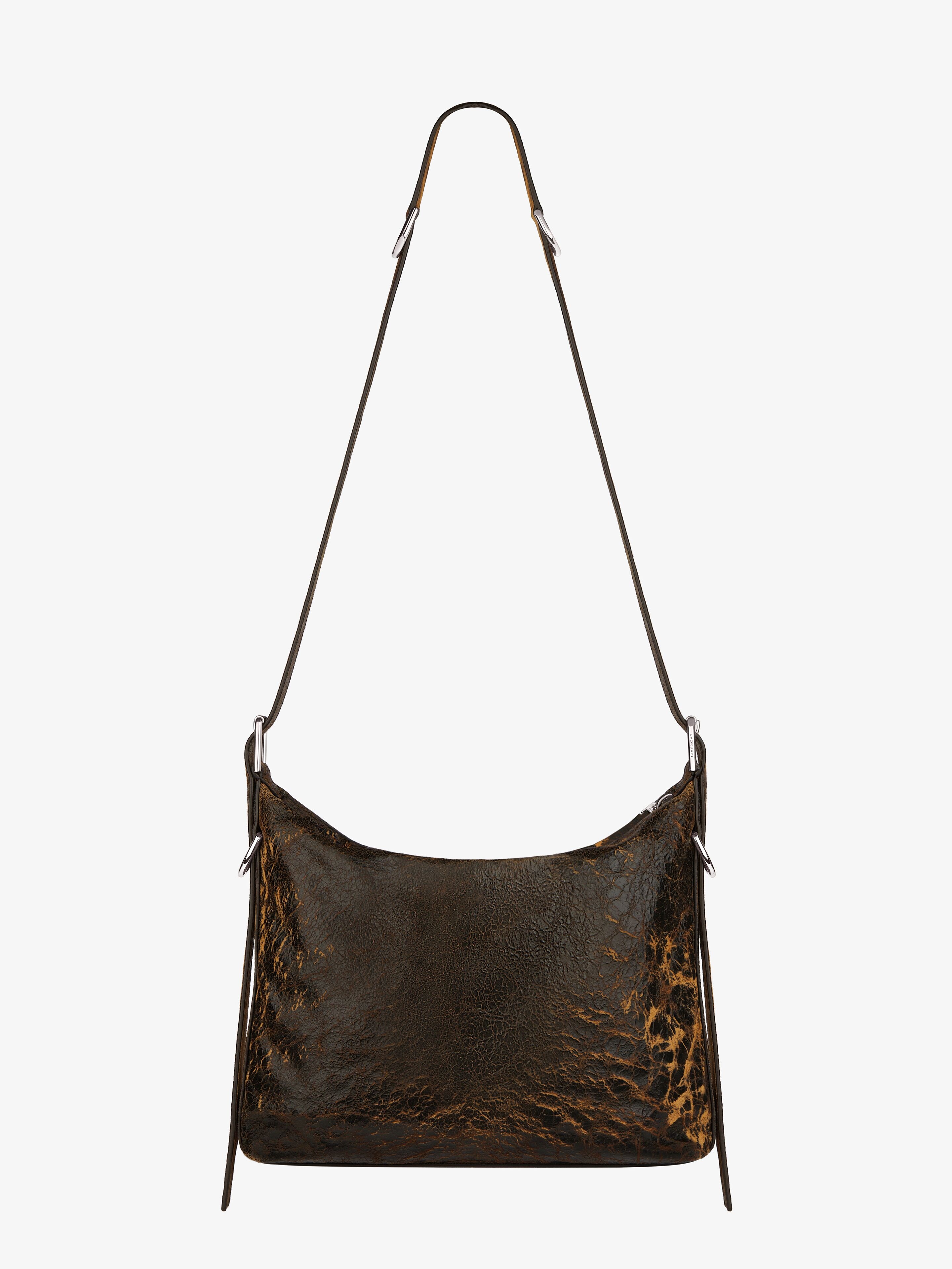 VOYOU CROSSBODY BAG IN CRACKLED LEATHER - 5