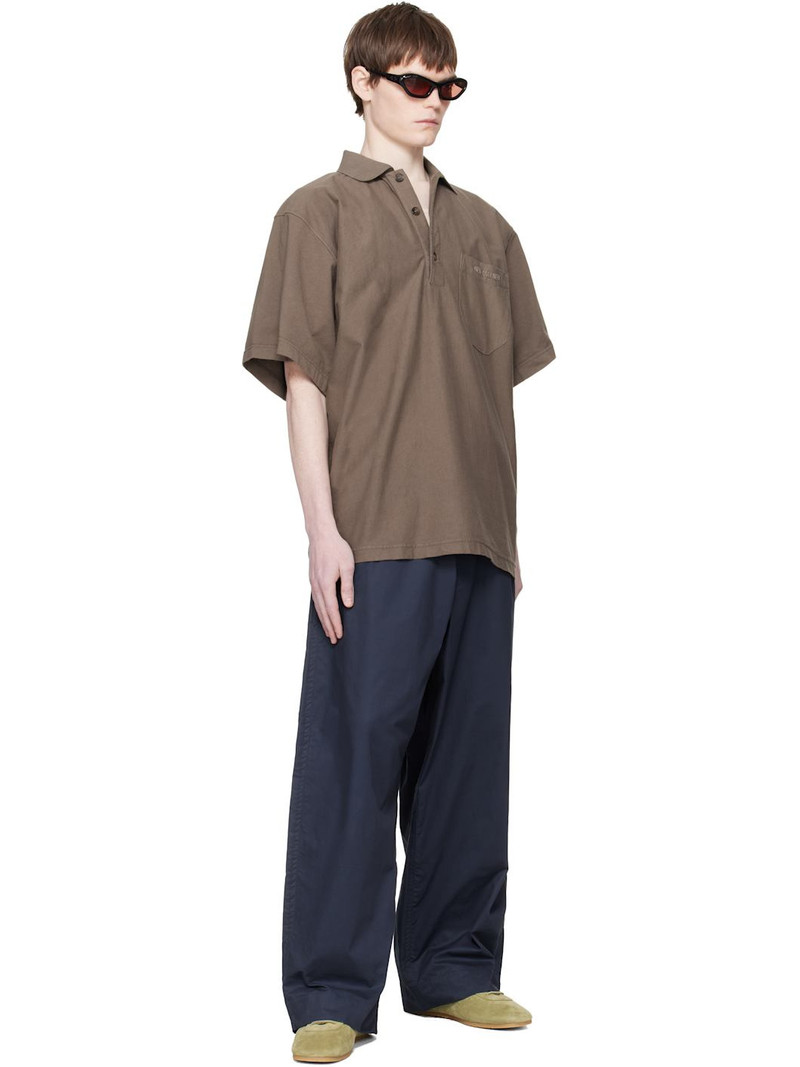 HED MAYNER Taupe Garment-Dyed Polo outlook