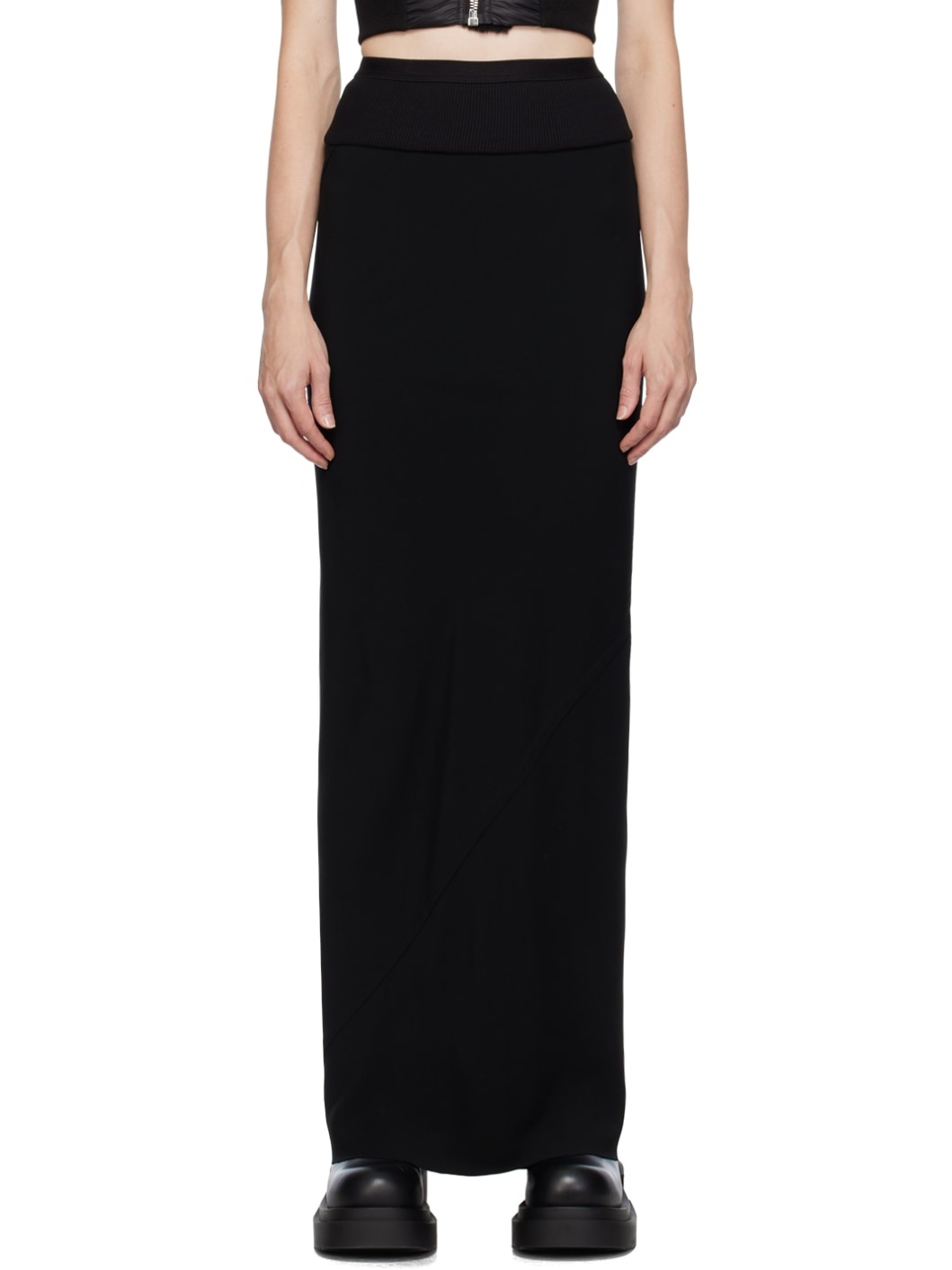 Black Coda Maxi Skirt - 1