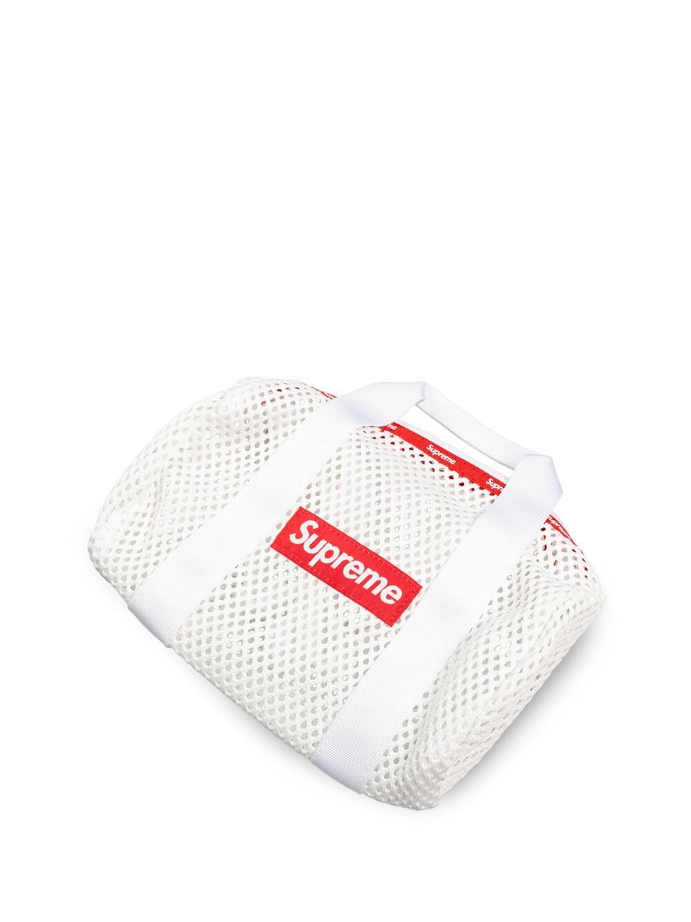 logo-patch mini mesh duffle bag - 3