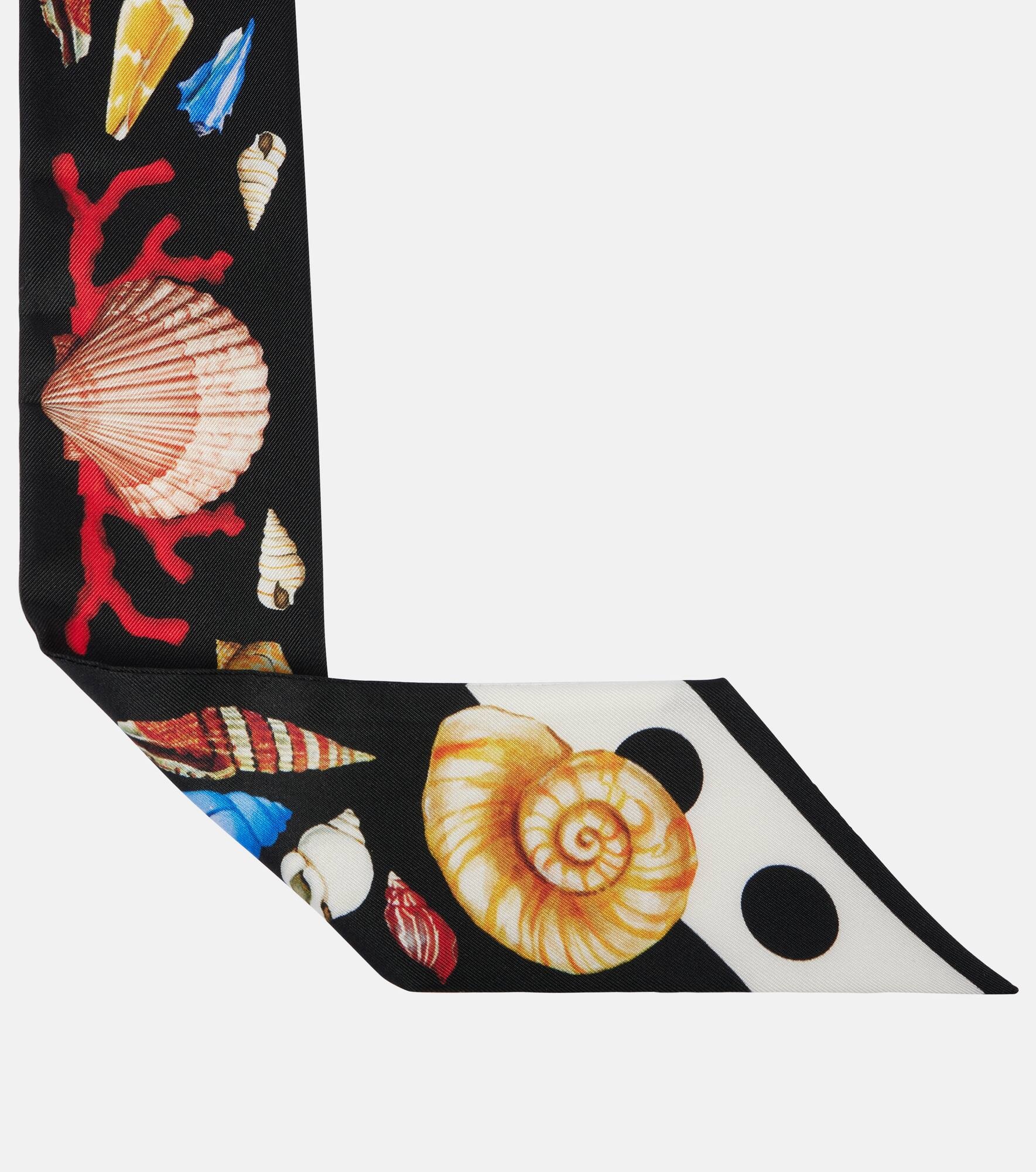 Capri printed silk twill scarf - 5