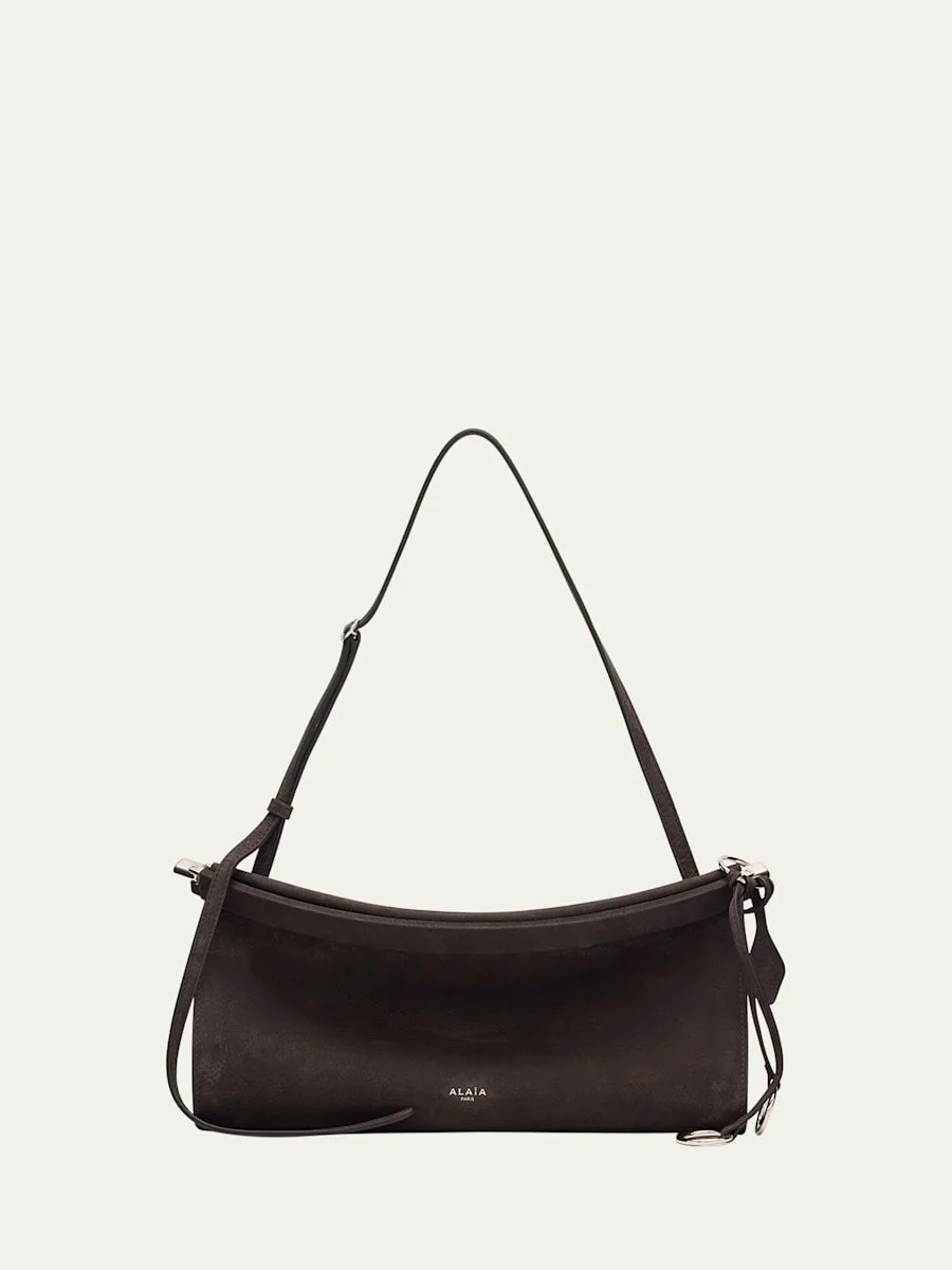 Le Click Medium Shoulder Bag in Suede - 1