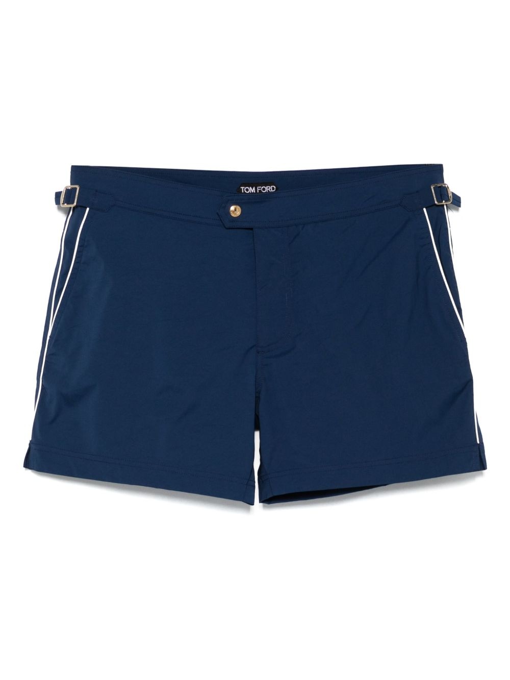 PIPPED-TRIM SWIM SHORTS - 1