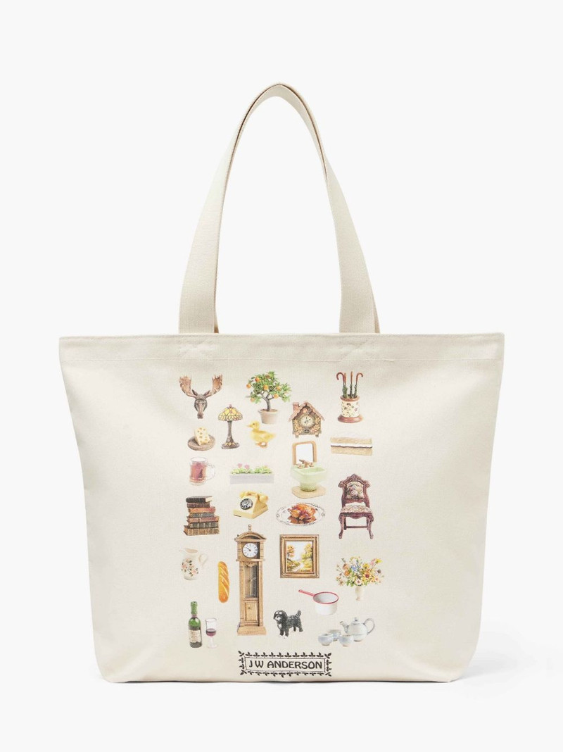 CANVAS TOTE - "DIORAMA FURNITURE" PRINT 1