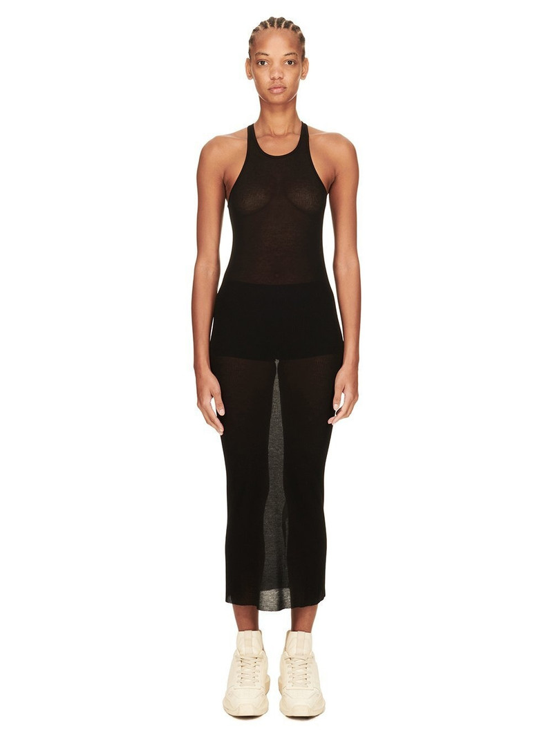 Ribbed jersey midi dress - 1