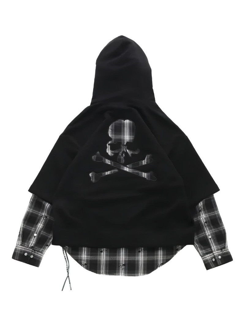 mastermind JAPAN layered skull hoodie outlook