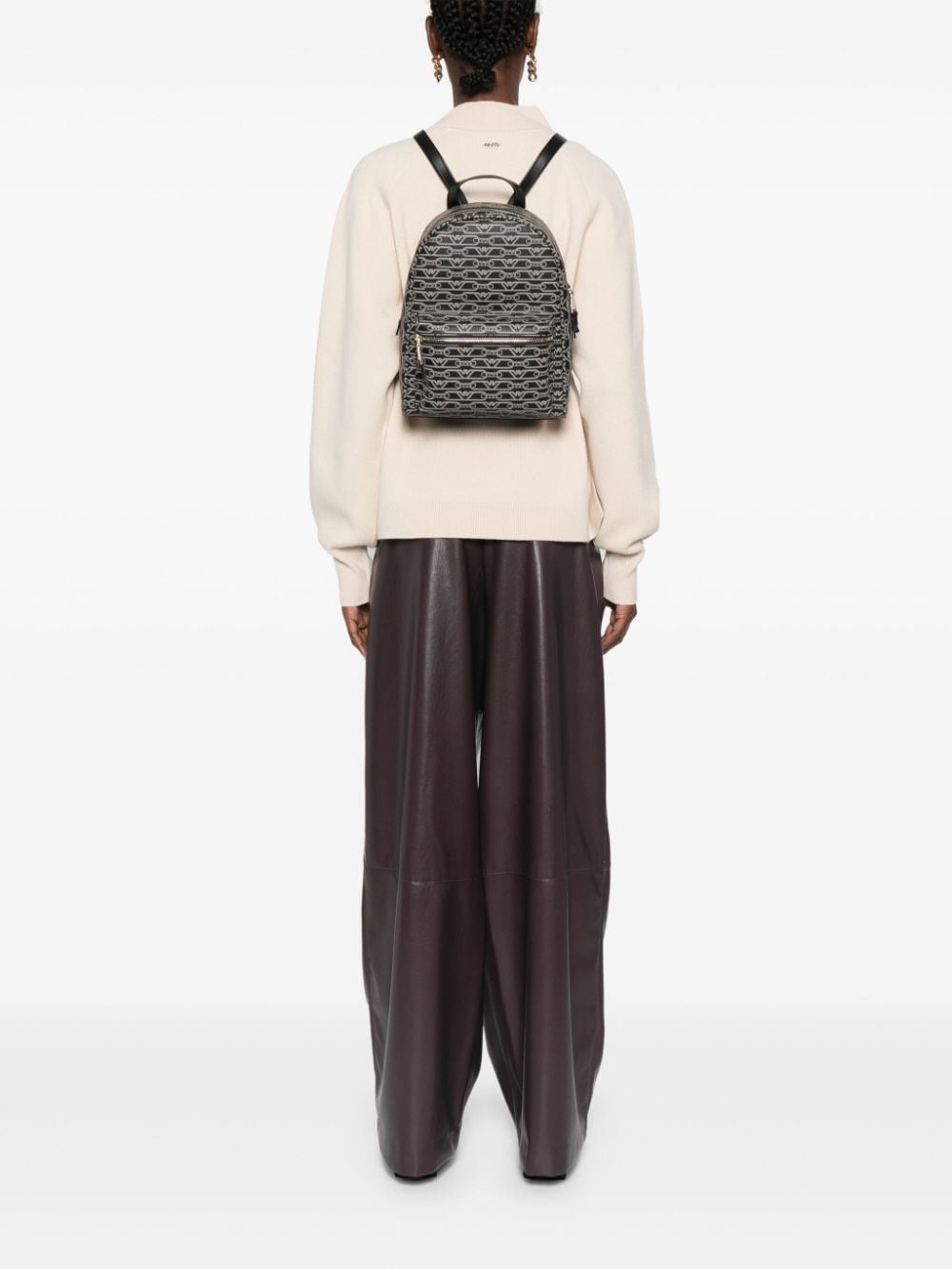 logo-print backpack - 2