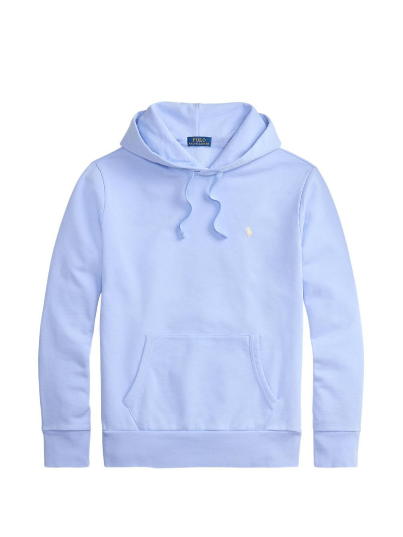logo-embroidered hoodie 1