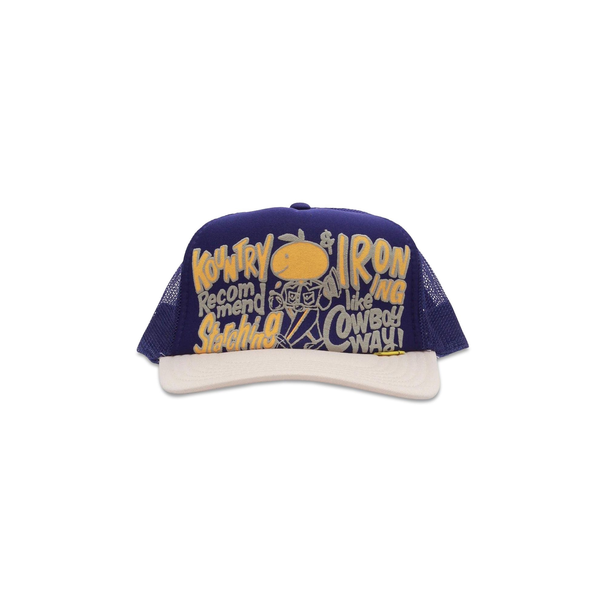 Kapital Kountry Coneycowbowy Trucker Cap 'Purple/Ecru' - 1