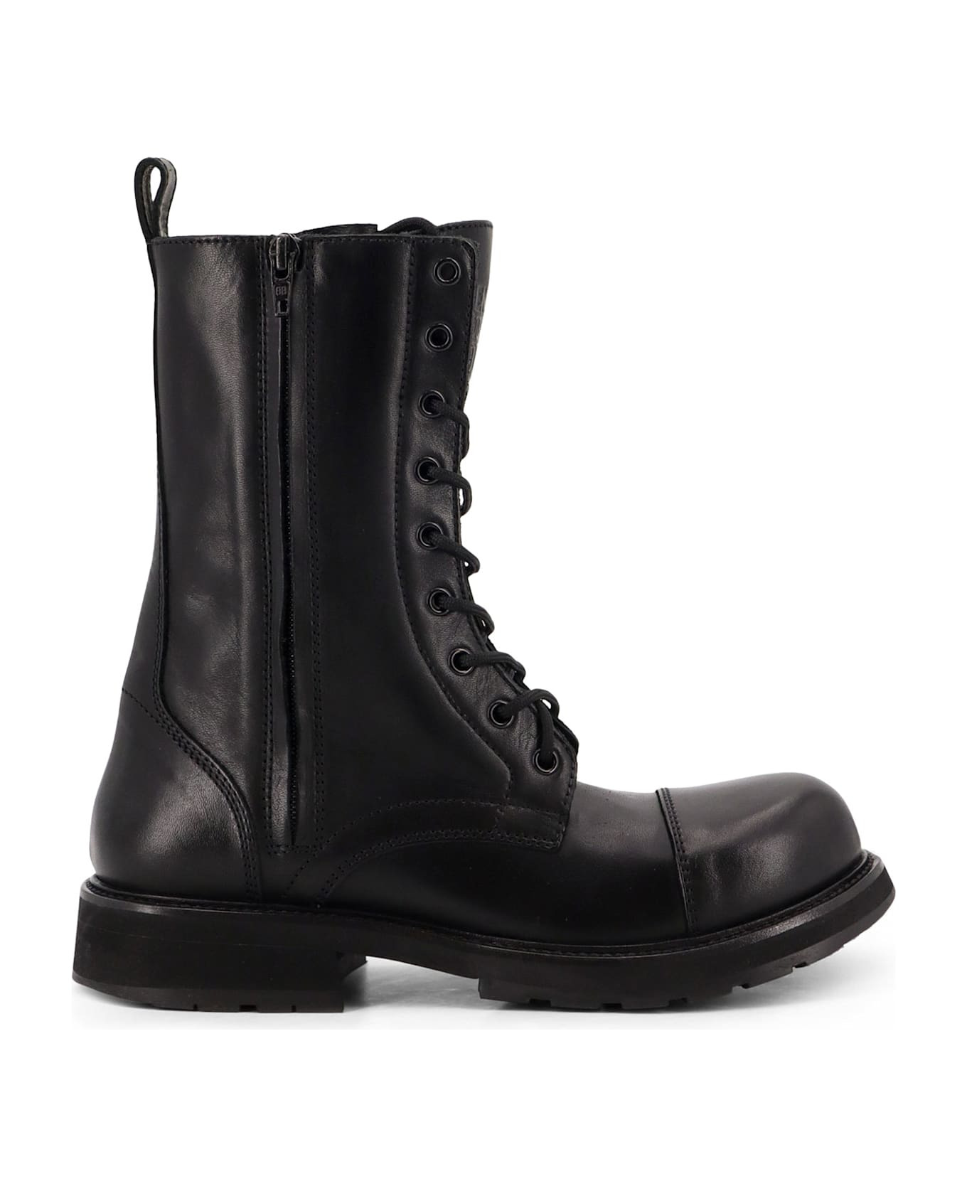 Leather Truck Laceup Boot - 1