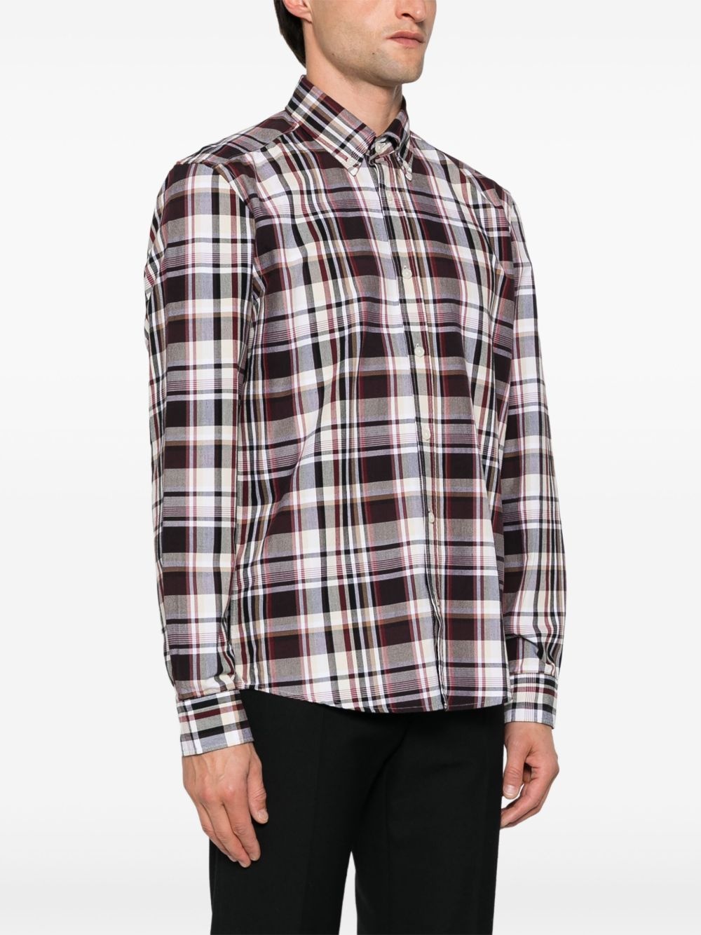 plaid-check shirt - 3