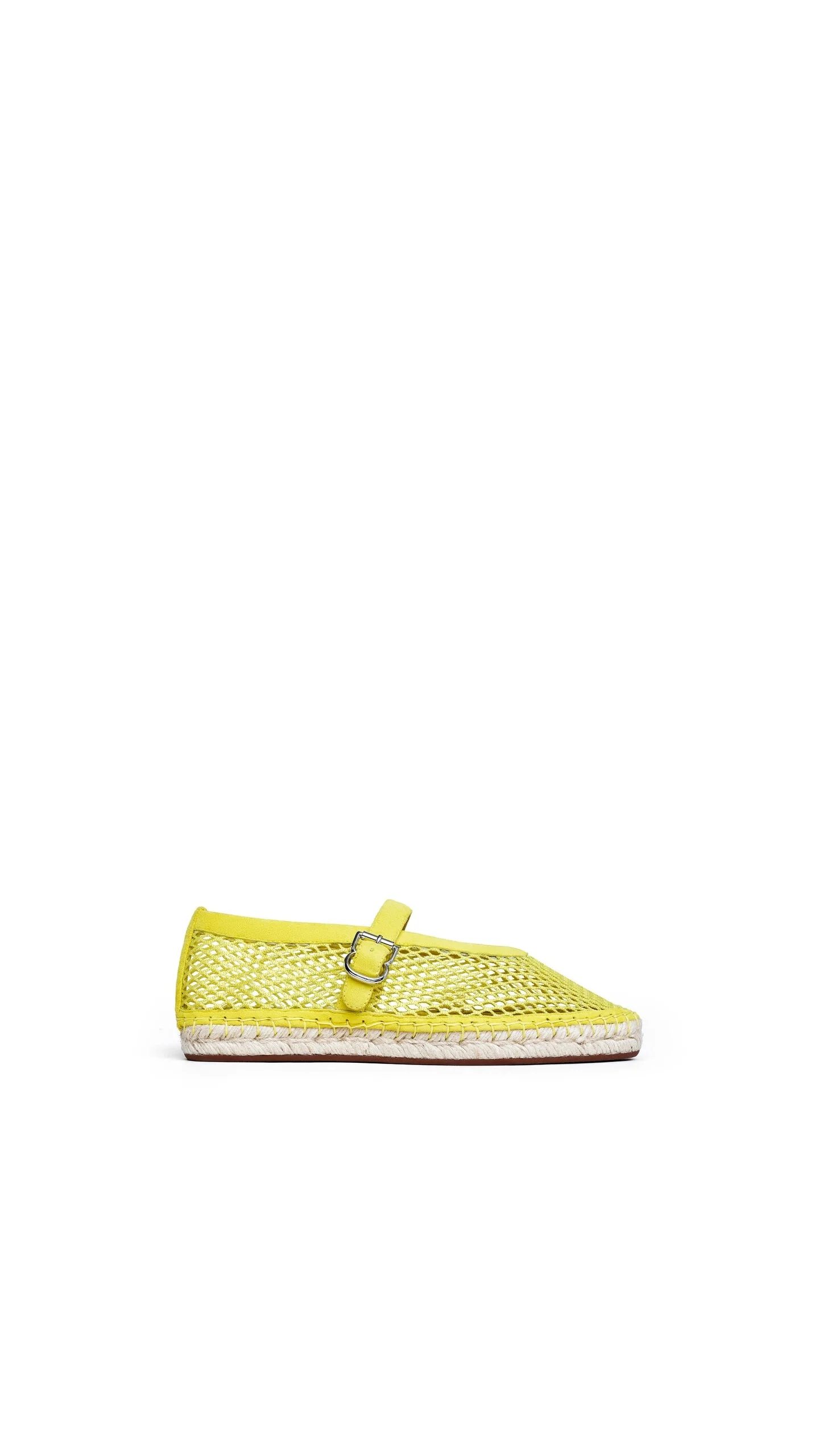 ESPADRILLES IN FISHNET AND SUEDE - 1