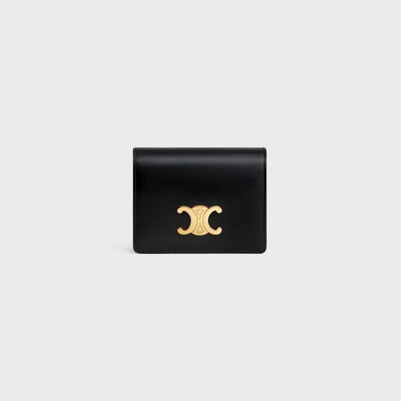TRIOMPHE BUSINESS CARD HOLDER in SHINY CALFSKIN 1