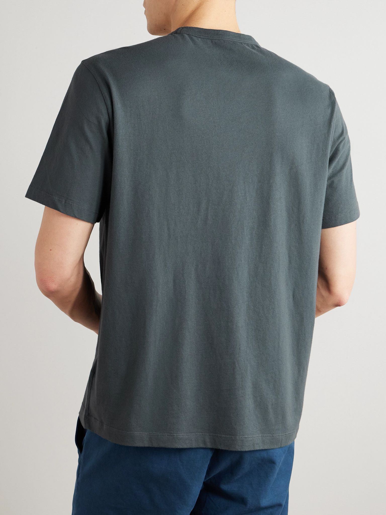 Organic Cotton-Jersey T-Shirt Black - 4