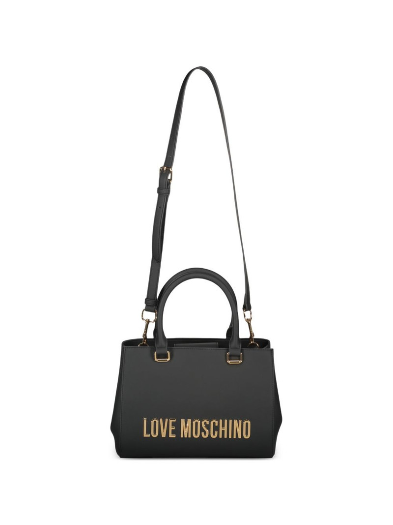 logo lettering rigid tote bag 3
