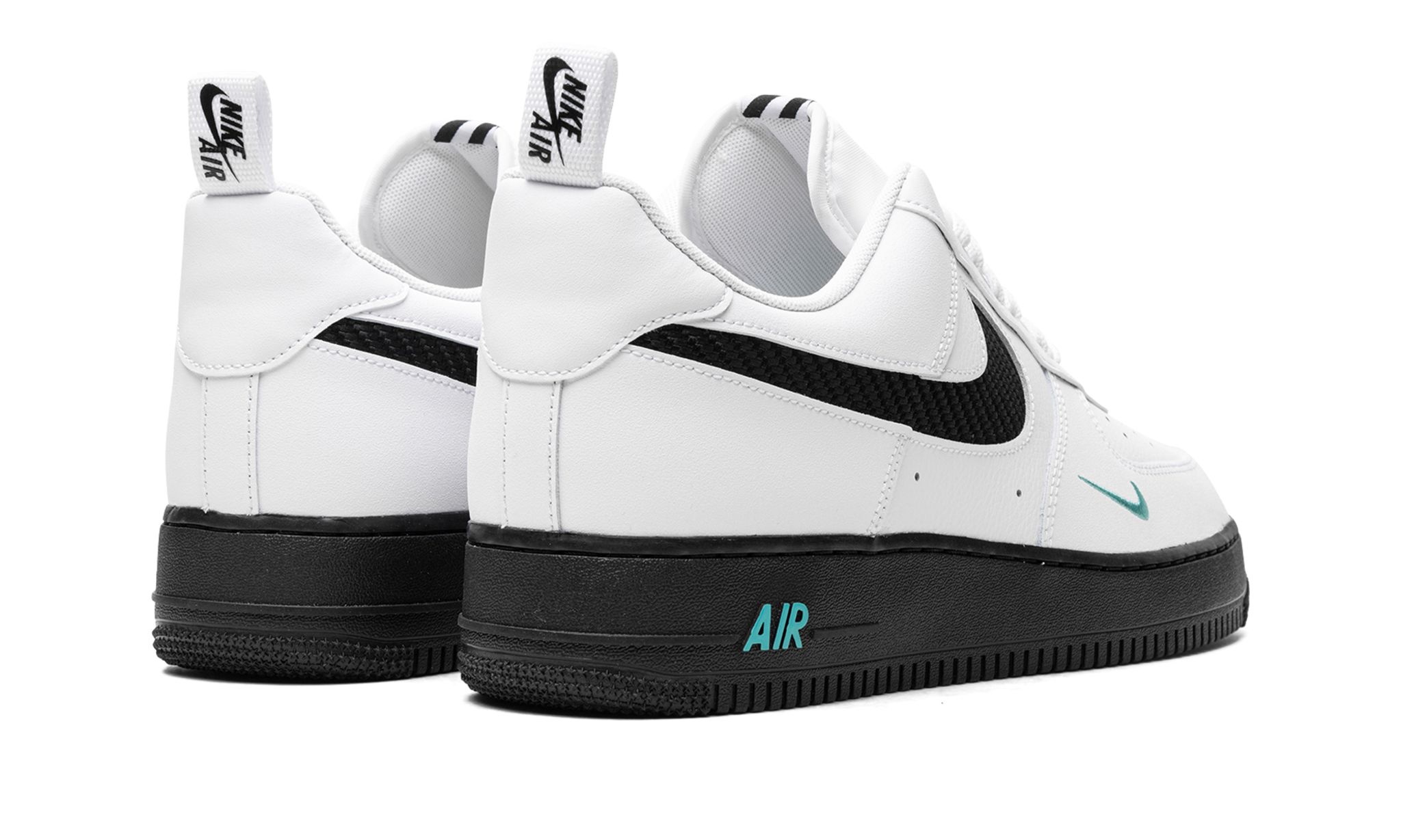 Nike Air Force 1 "White/Black Teal" - 3