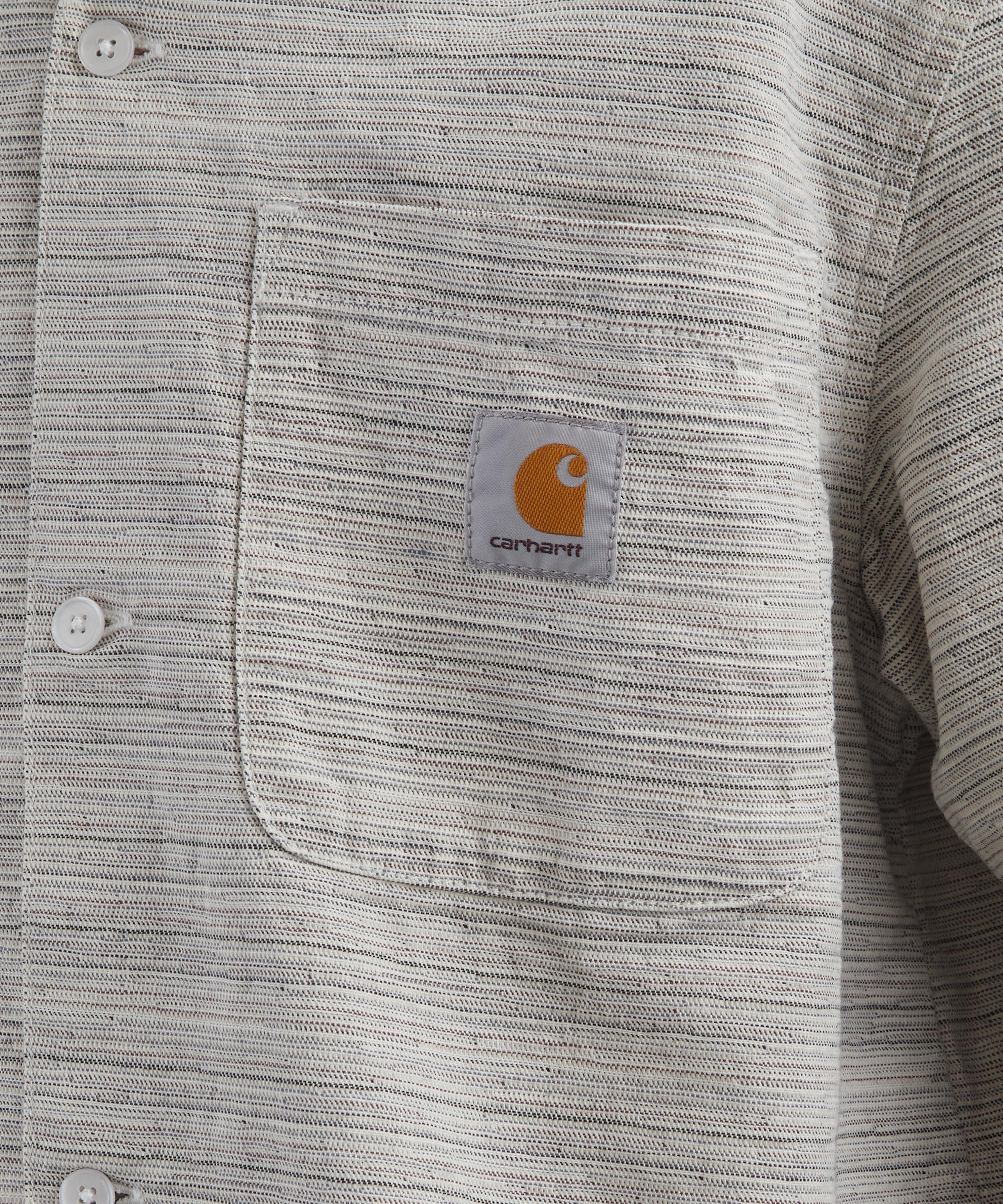 Short-Sleeve Jacquard Stripe Gellar Shirt - 5