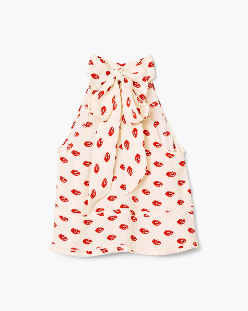 Marc Jacobs LIPS HALTERNECK TIE TOP outlook