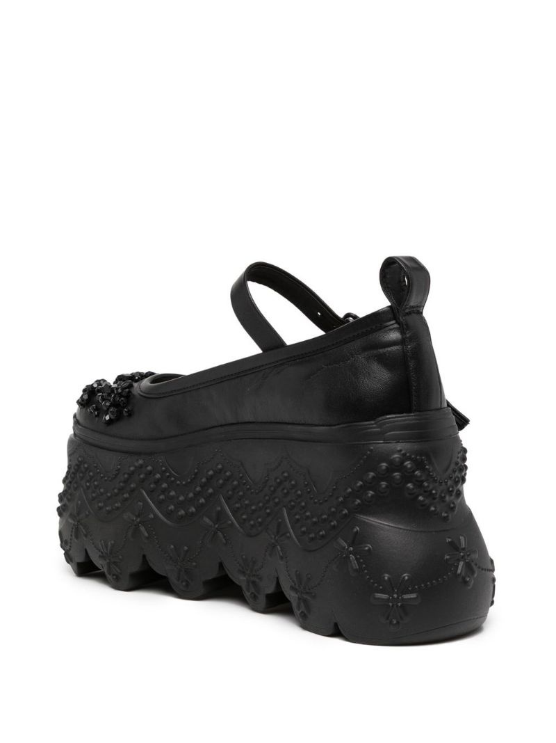 Turbo applique flatform ballerinas - 3