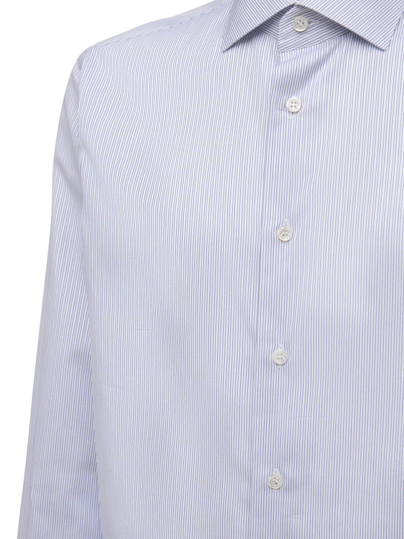 Brioni DINO STRIPED COTTON TWILL SHIRT outlook
