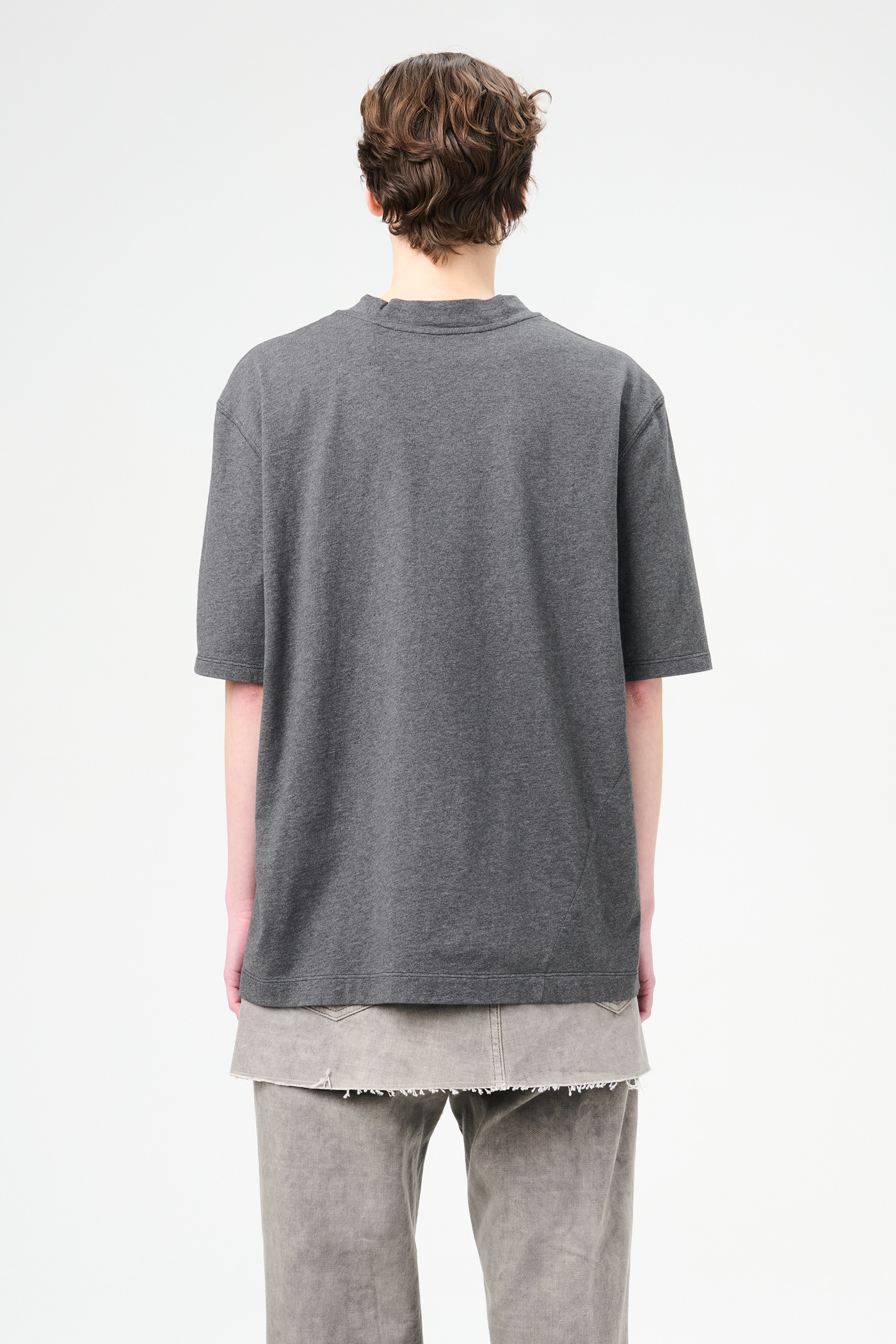 Big T-Shirt Dark Grey Melange - 7