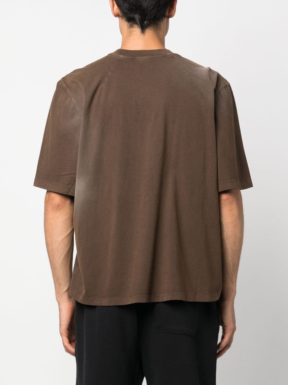 bleached-effect organic-cotton T-shirt - 4