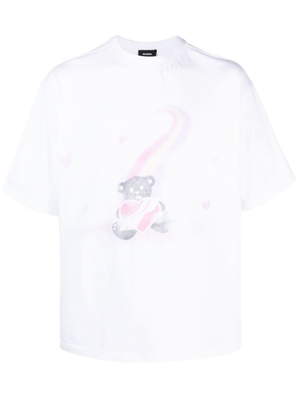 teddy bear-print cotton T-shirt - 1
