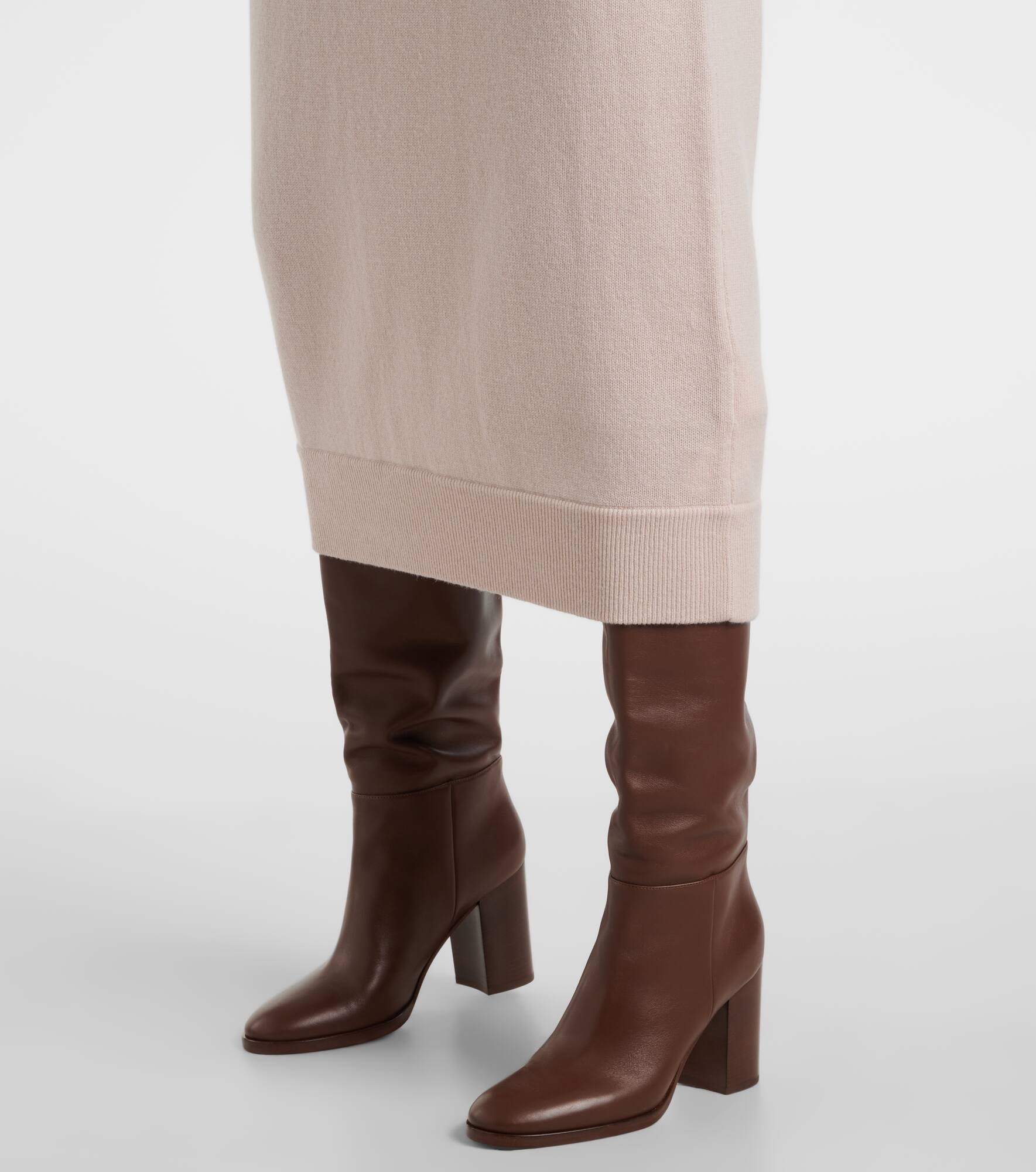 Wool and cashmere sweater dress - 6