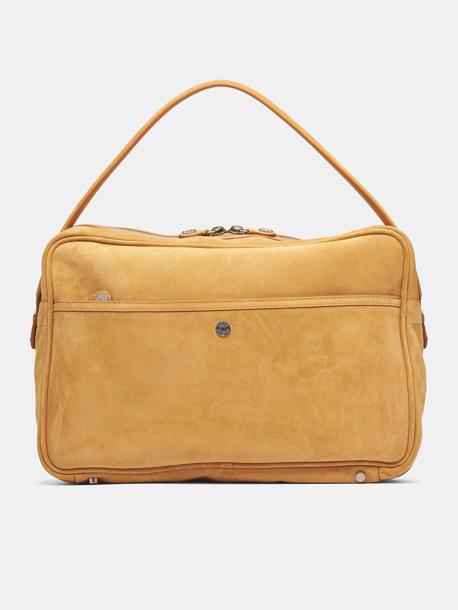 Beige Camero Camere Suede Bag - 3