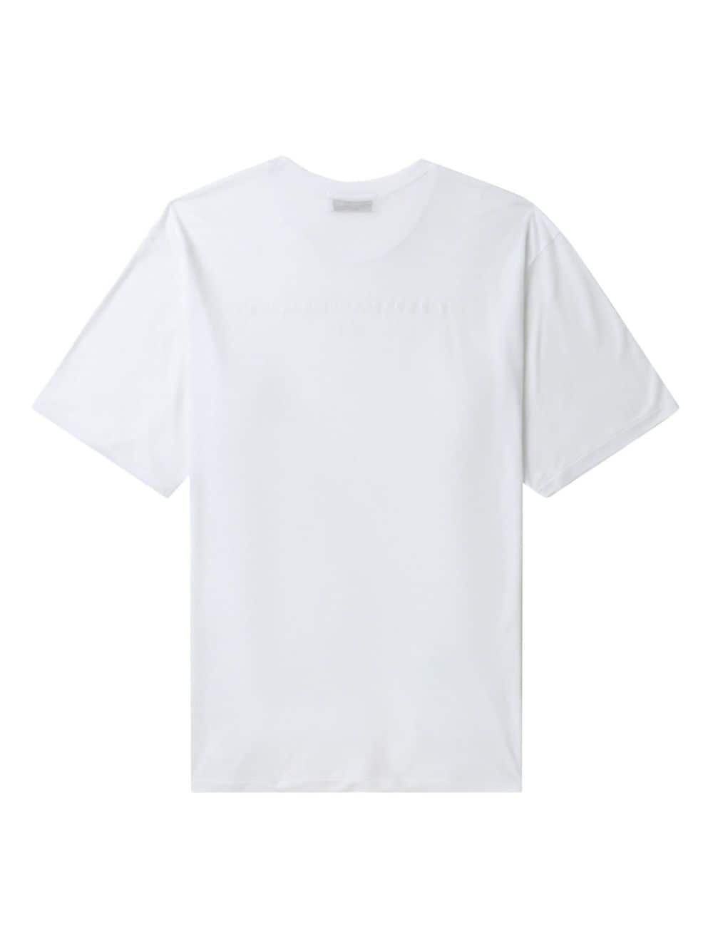 logo-print lyocell T-shirt - 6
