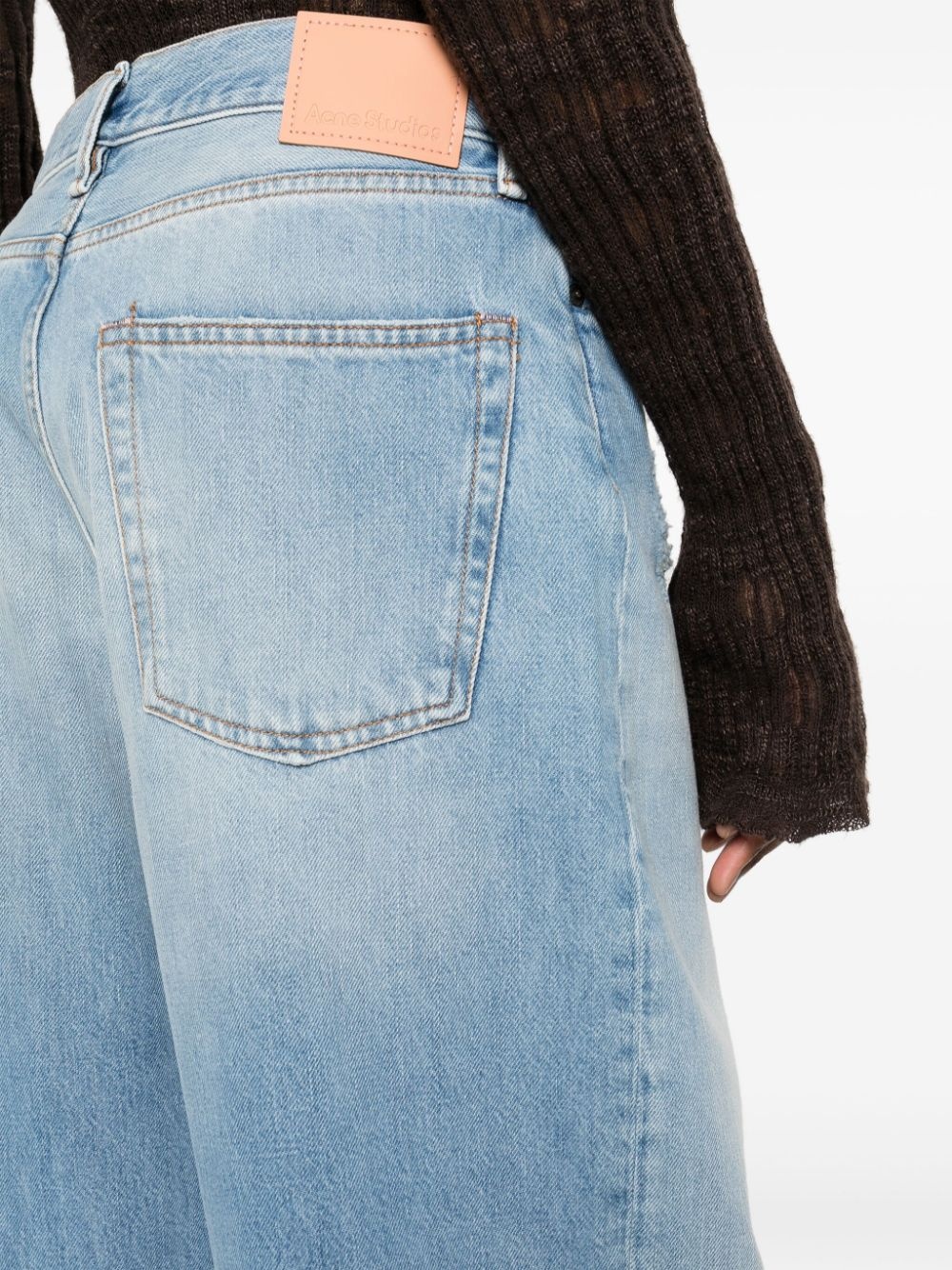high-rise wide-leg jeans - 5