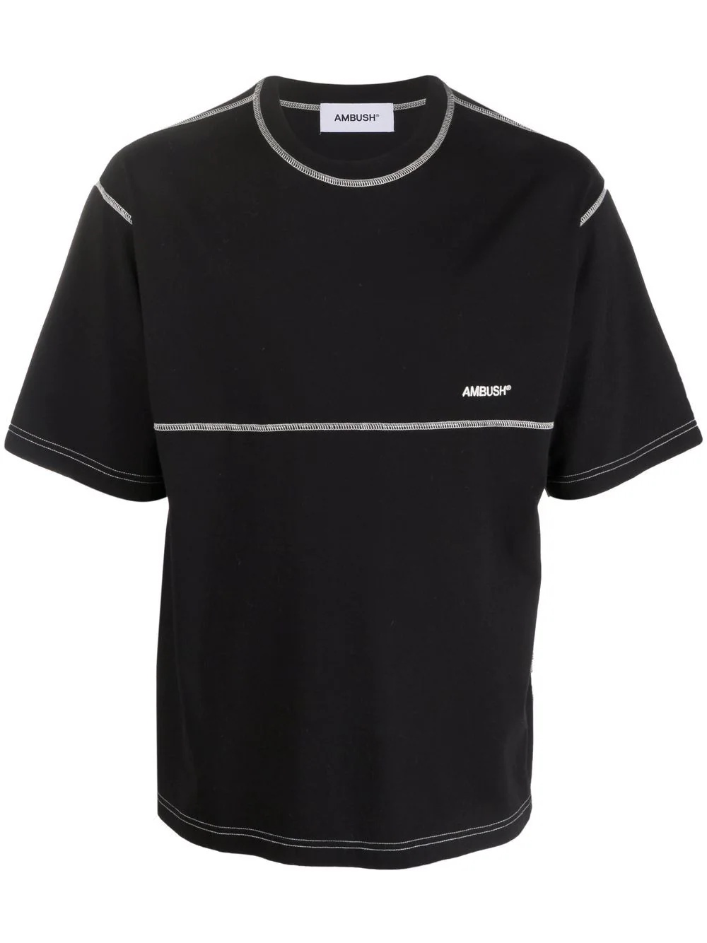 logo-embroidered T-shirt - 1