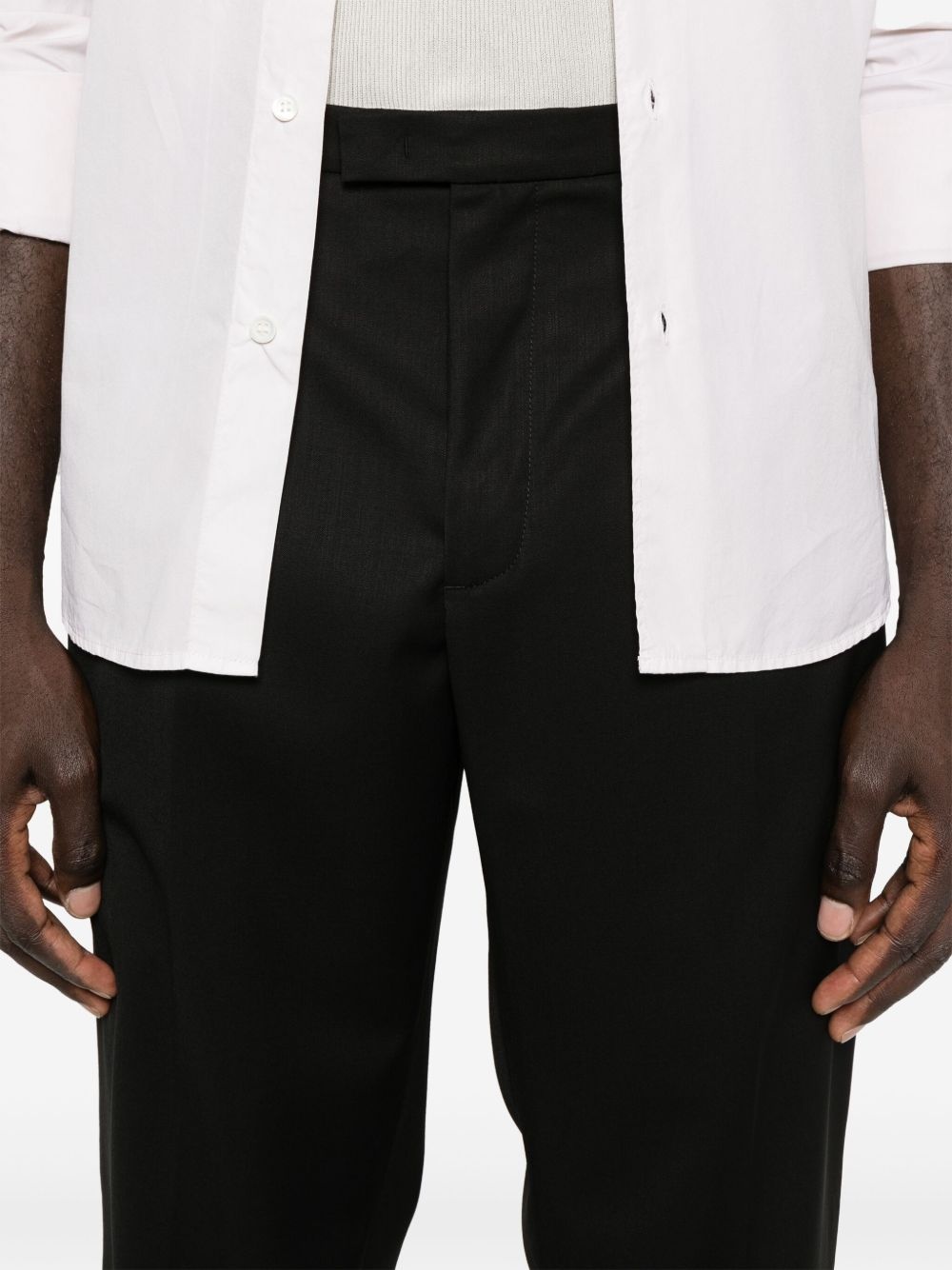 Masco mid-waist slim-cut tailored trousers - 5