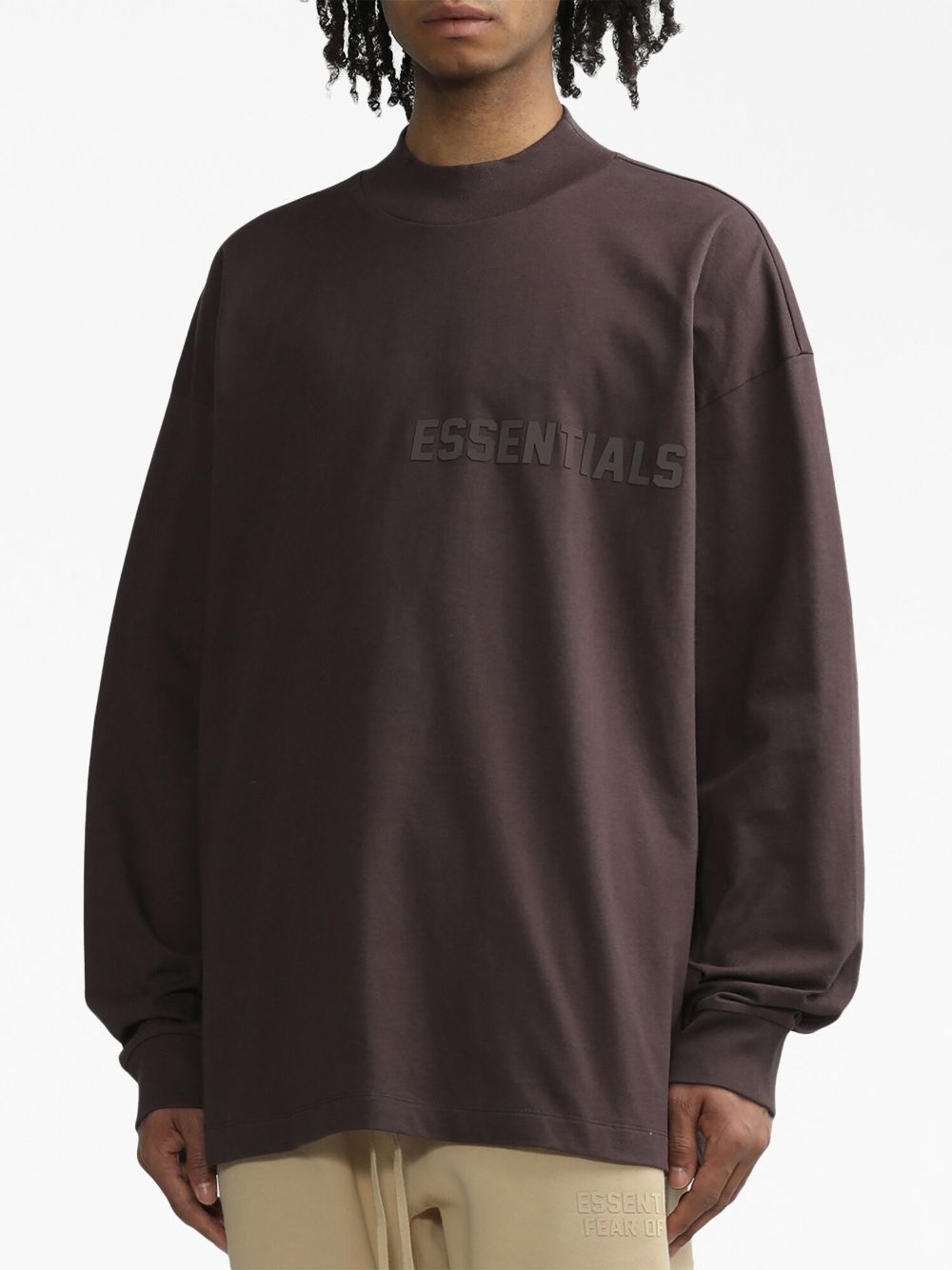 logo-print long-sleeve T-shirt - 3