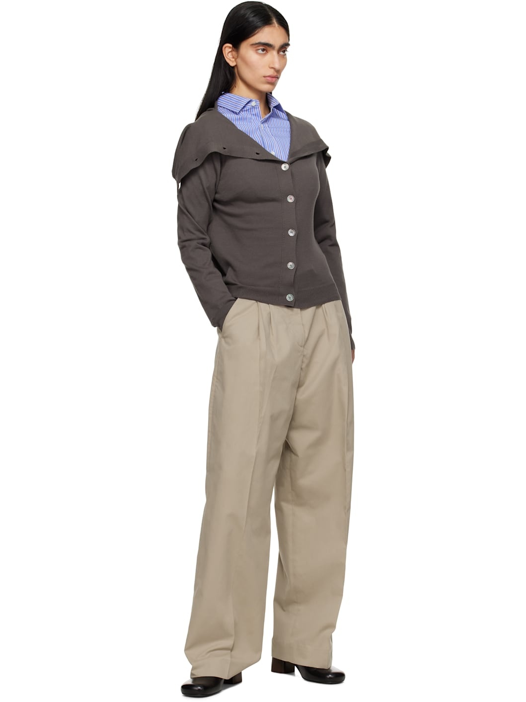 Beige Favorite Trousers - 4
