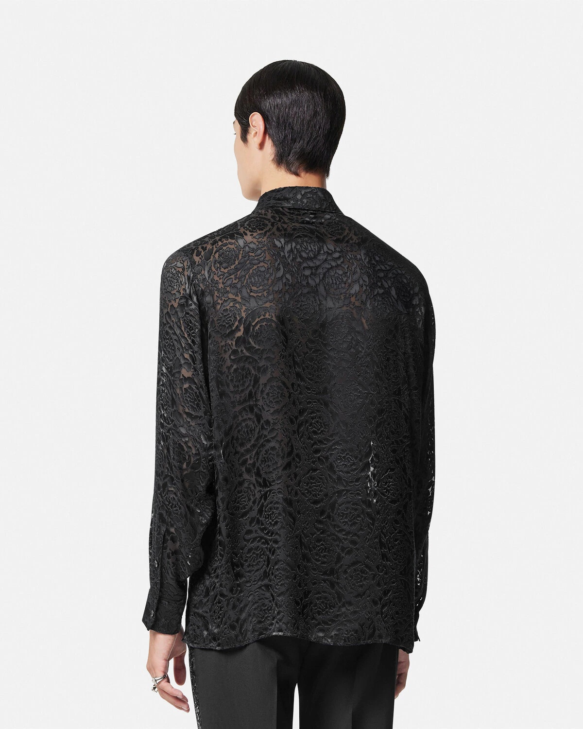 Barocco Devoré Silk Shirt - 5