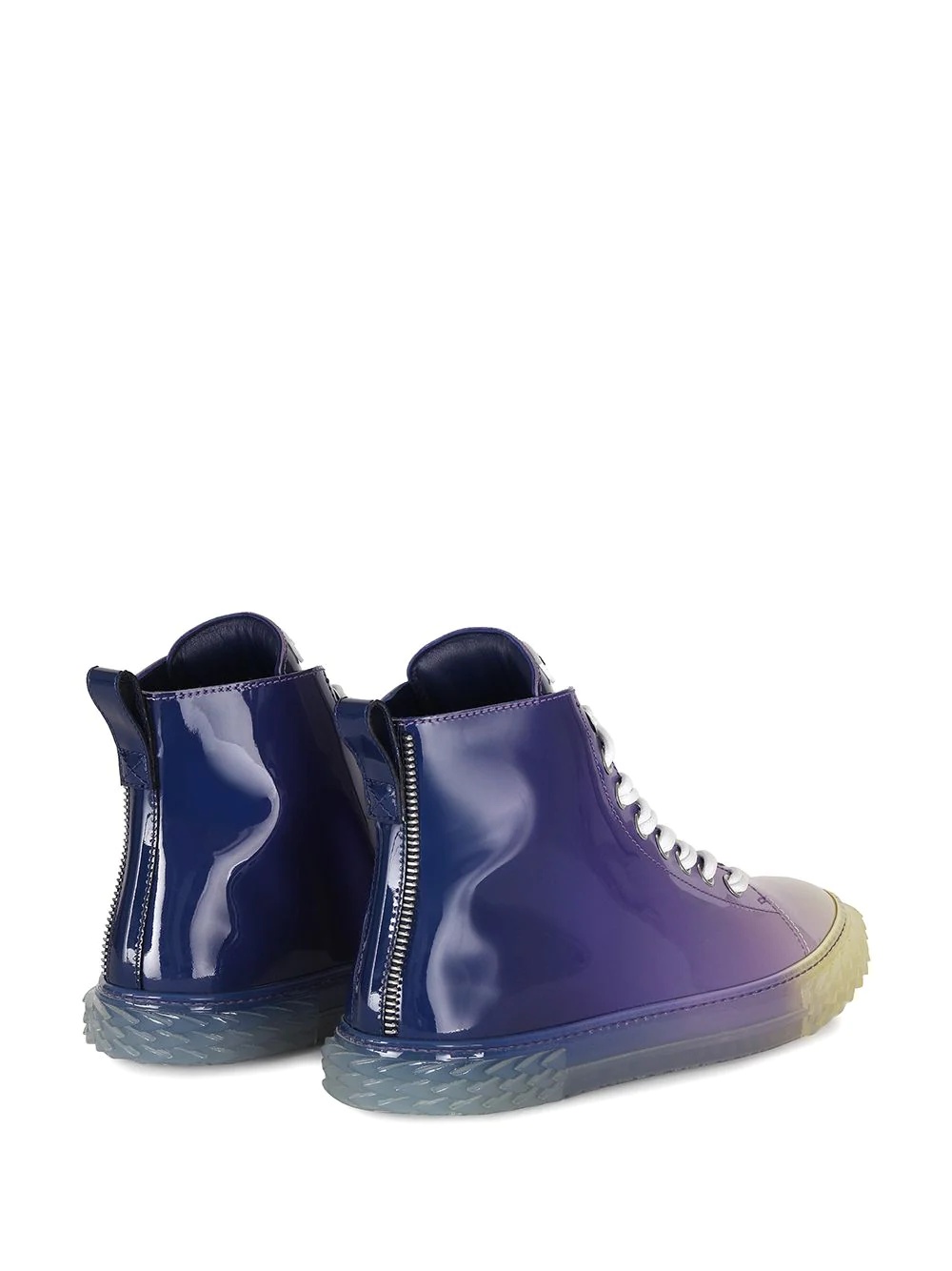 gradient high-shine sneakers - 3