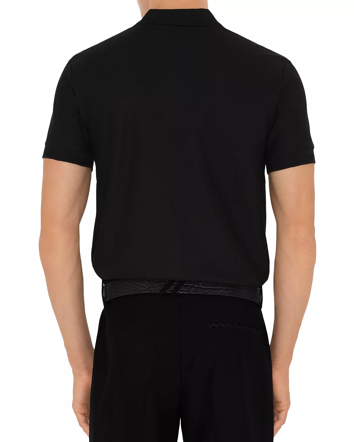 Eddie Cotton Piqué Equestrian Knight Embroidered Slim Fit Check Placket Polo Shirt - 3