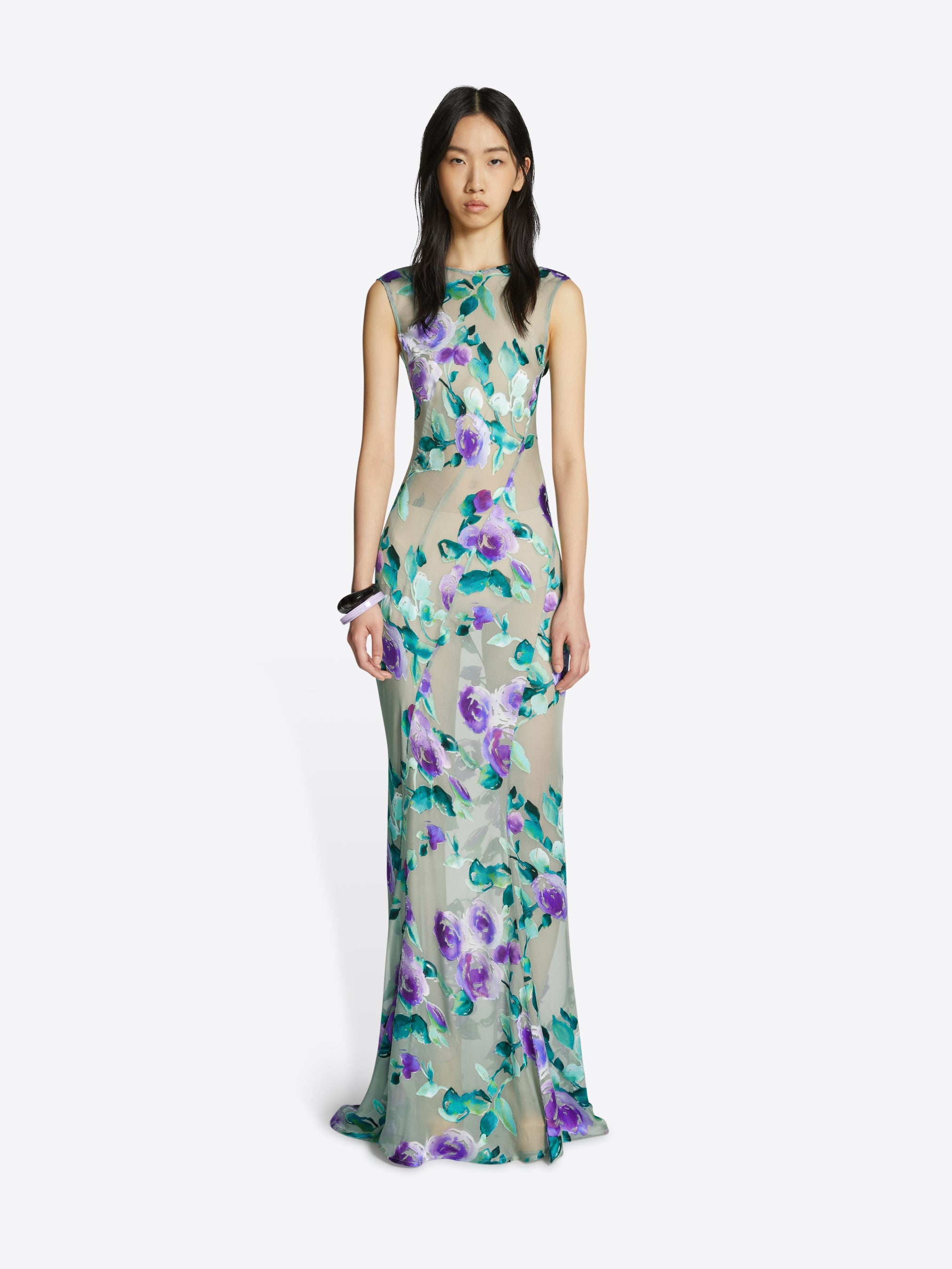 FITTED SILK DRESS - 2