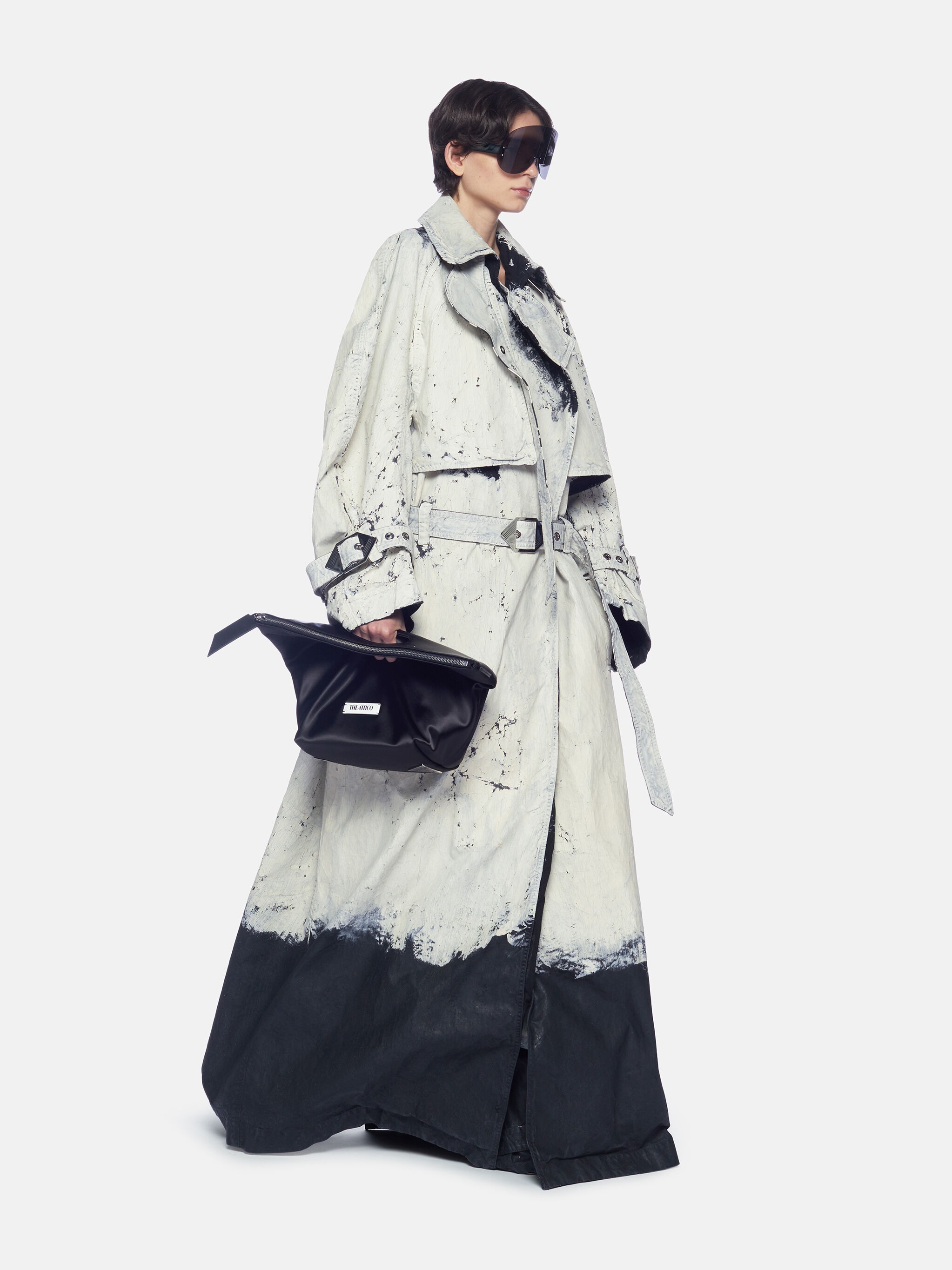 トレンチコート THE ATTICO FW25 Cotton trench coat (251WCC00085 198) The Attico Cotton Trench Coat | ShopSimon
