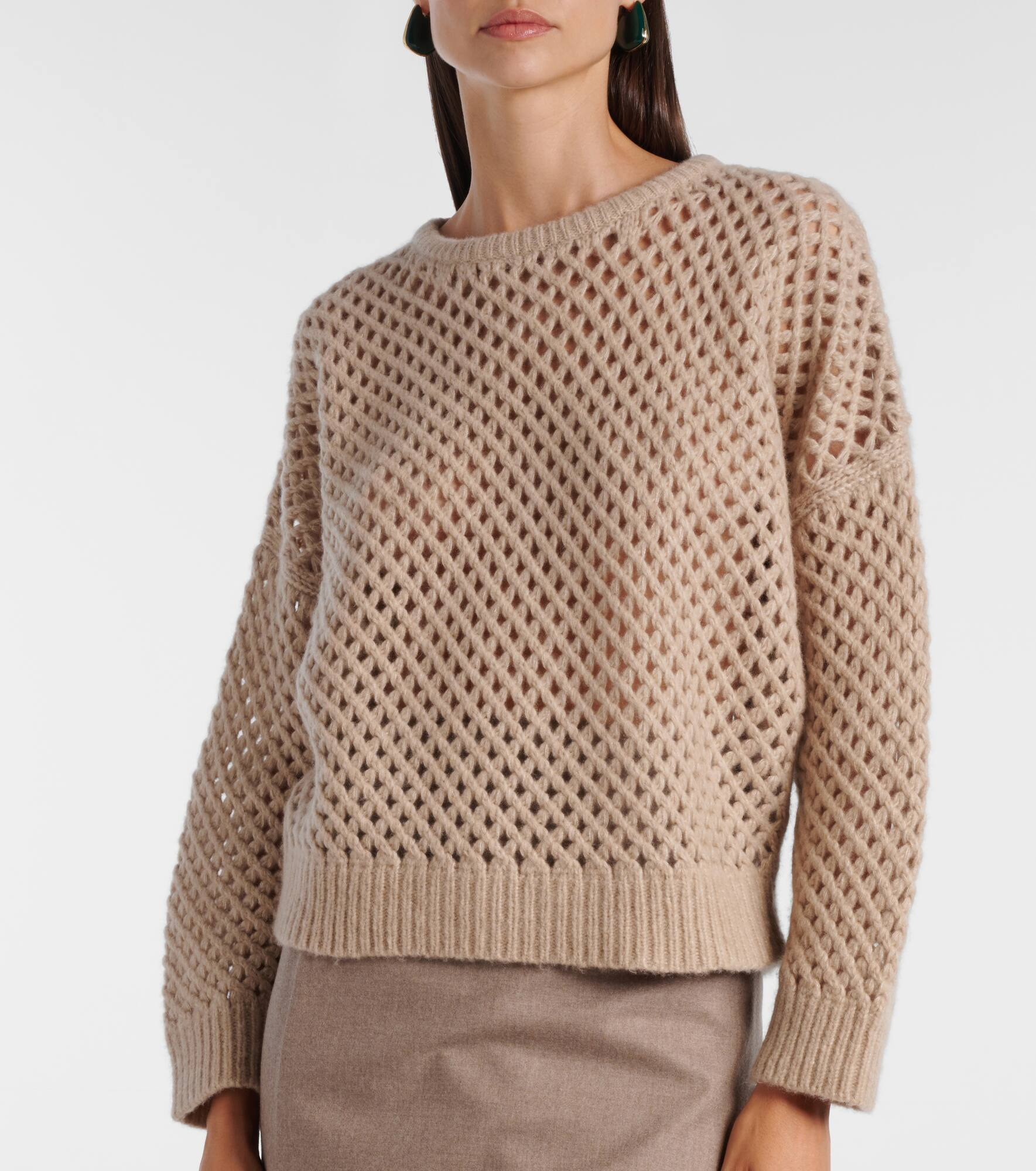 Essen open-knit cashmere and silk sweater - 6
