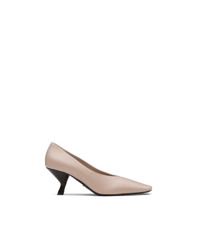 Prada Pointy toe nappa leather pump with medium heel outlook