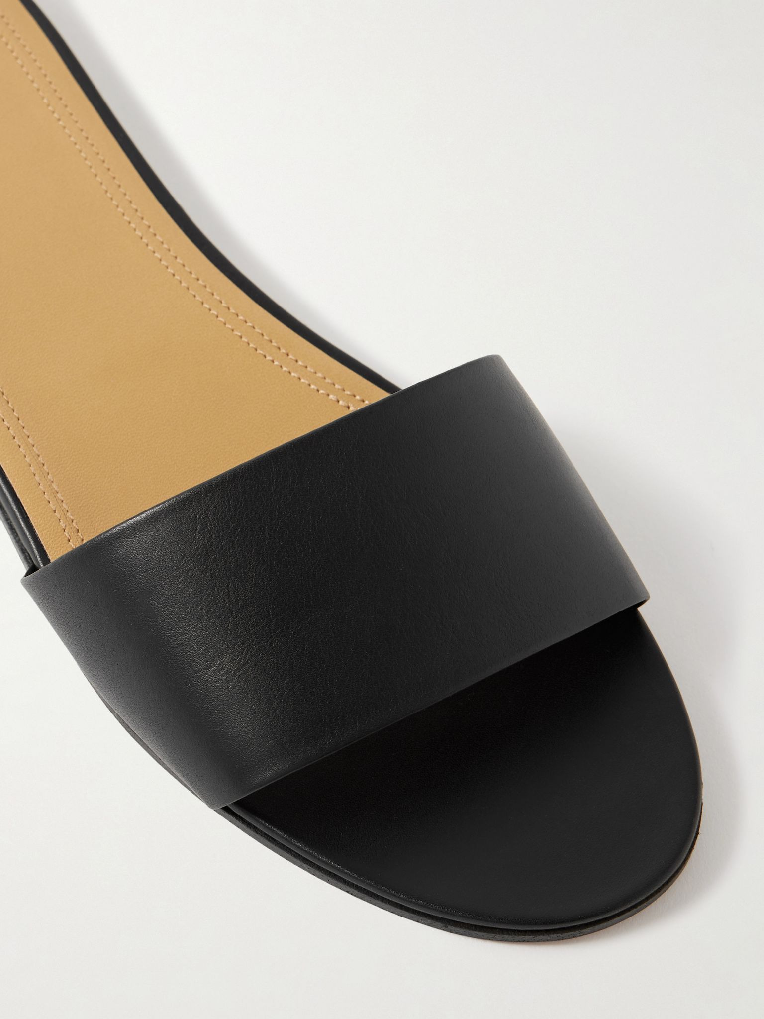 Signum leather slides Black - 4