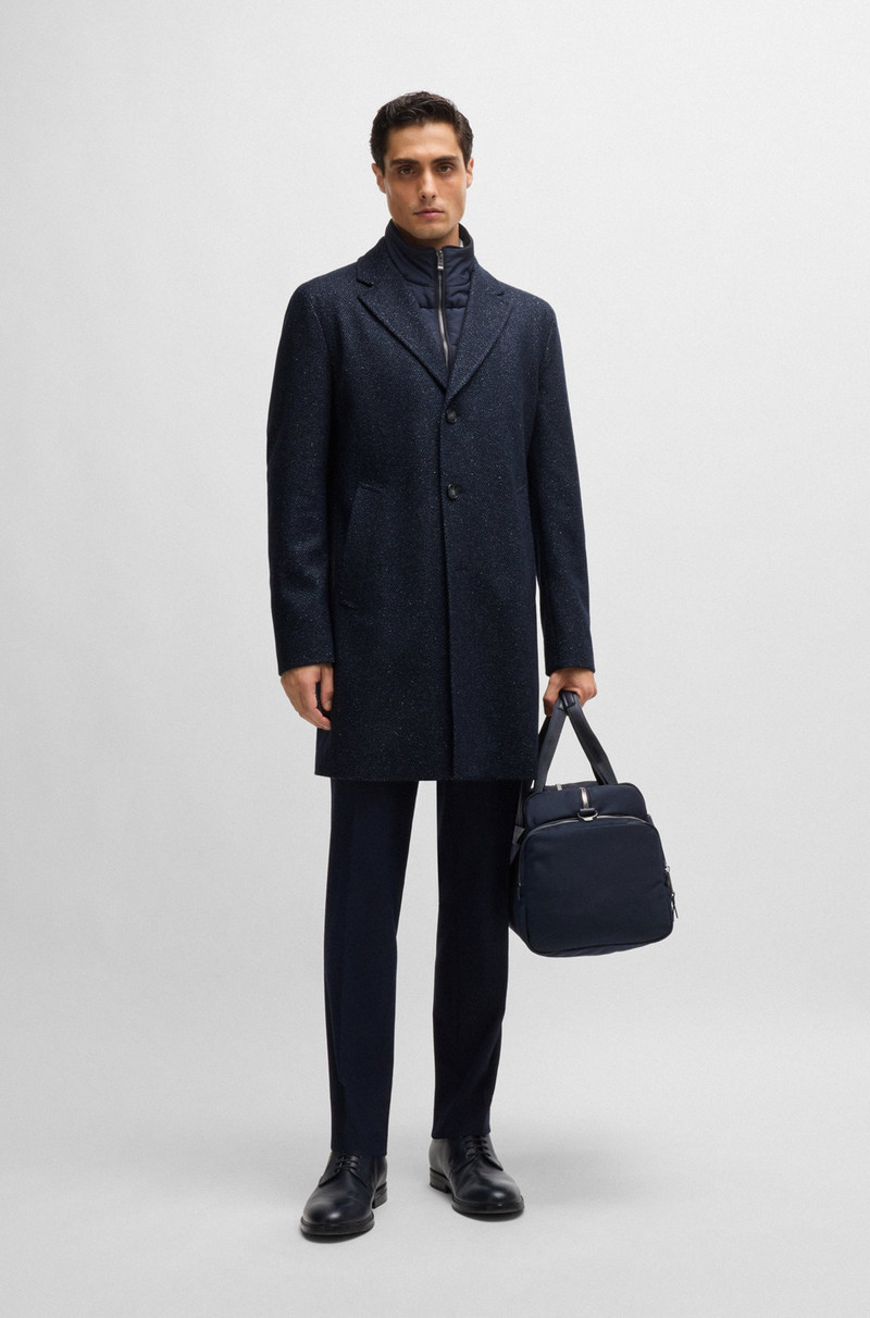 BOSS SLIM-FIT COAT WITH DETACHABLE ZIP-UP INNER outlook