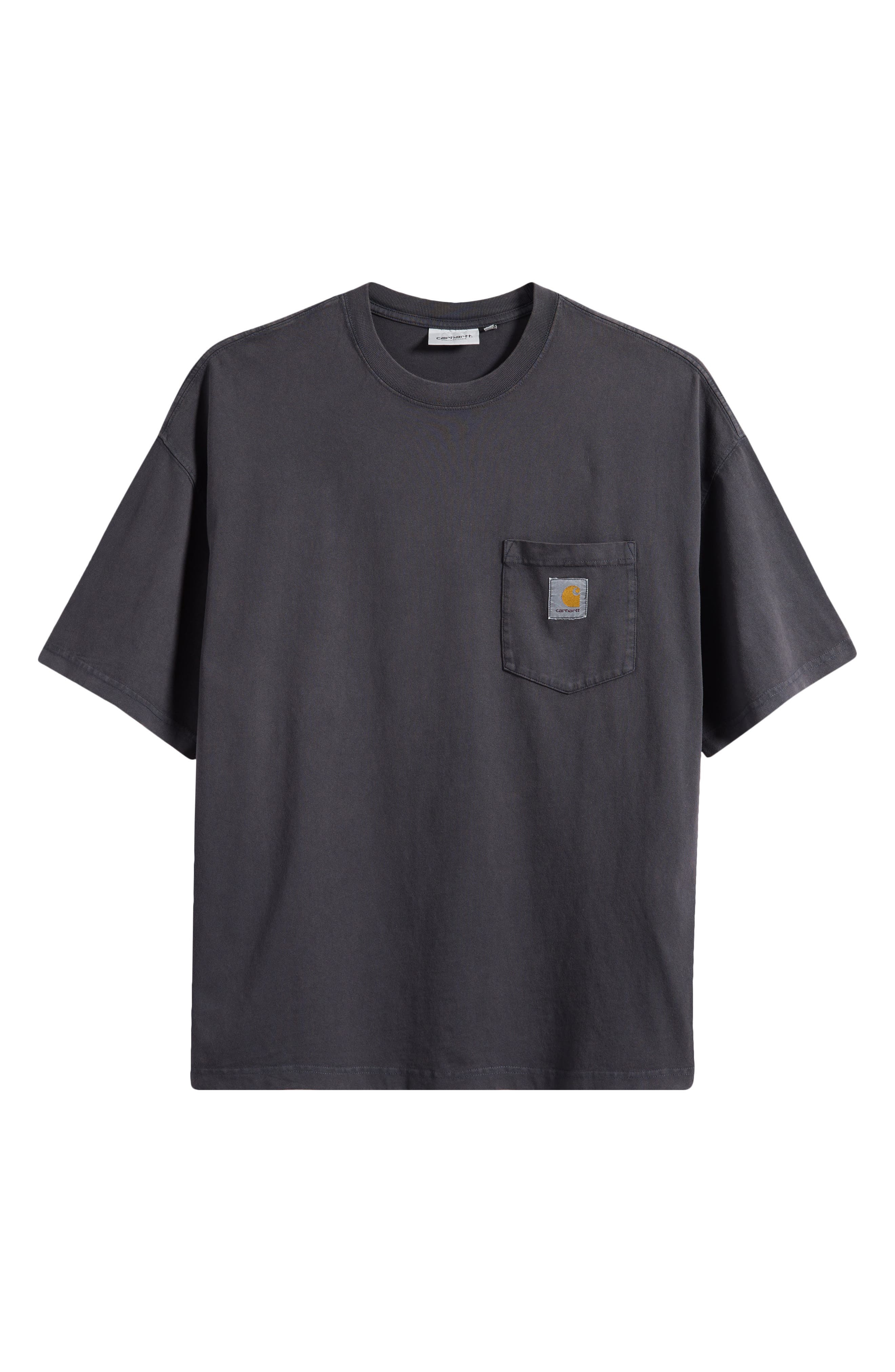 Carhartt Work In Progress Hudson Pocket T-Shirt in Black (Chalk Wash) at Nordstrom - 5