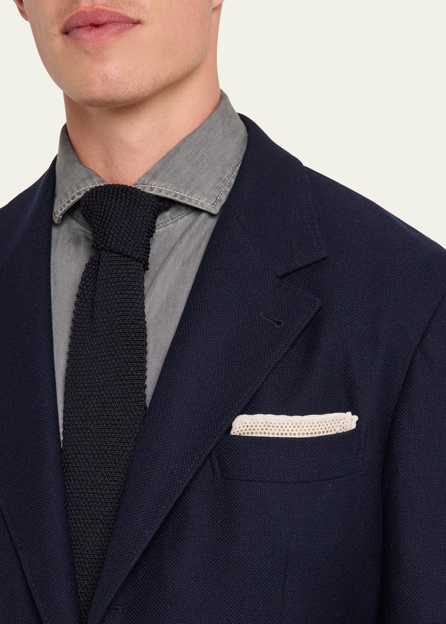 Men's Cashmere Hopsack Sport Coat - 7