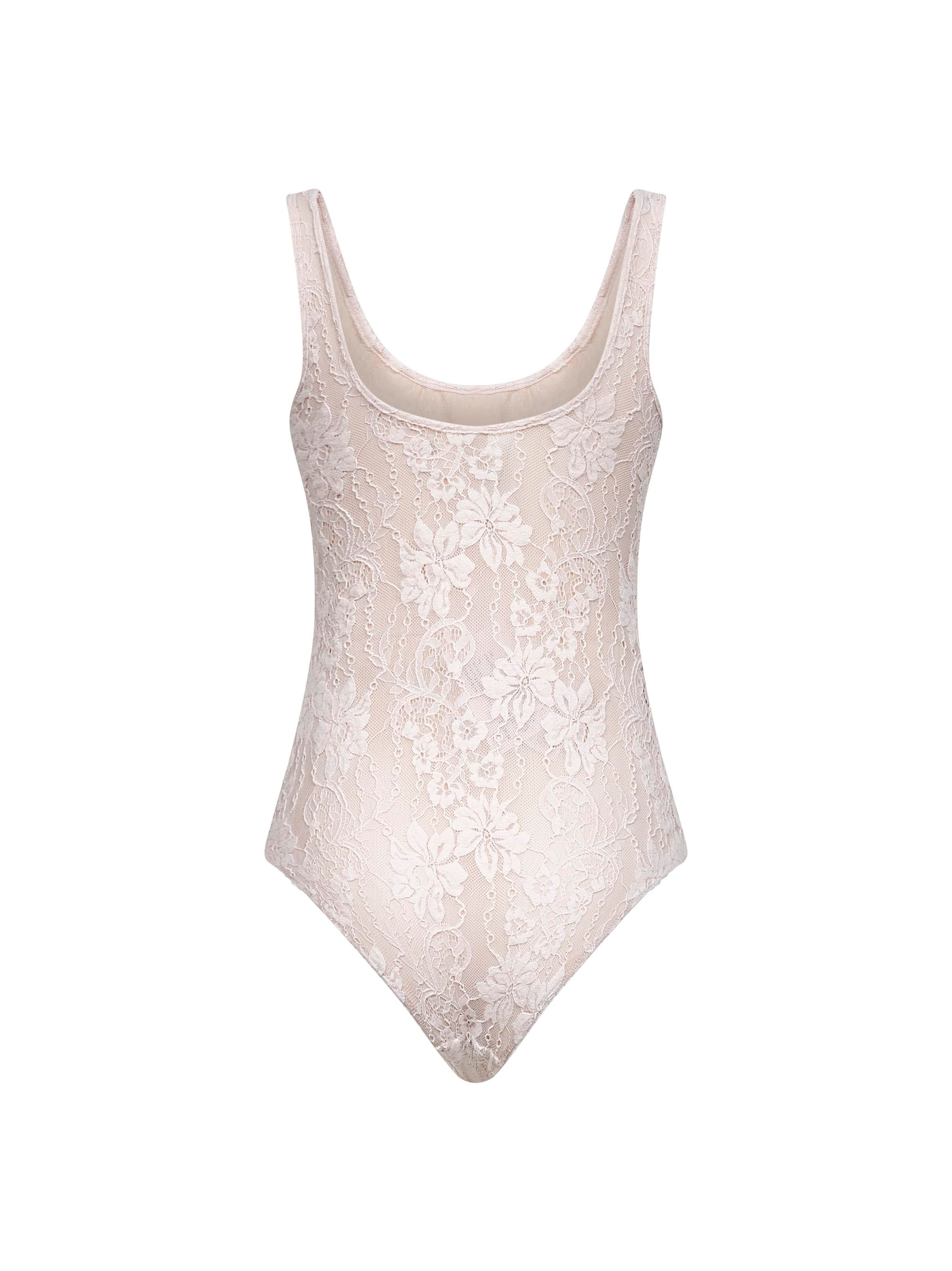 lace scoop bodysuit - 2