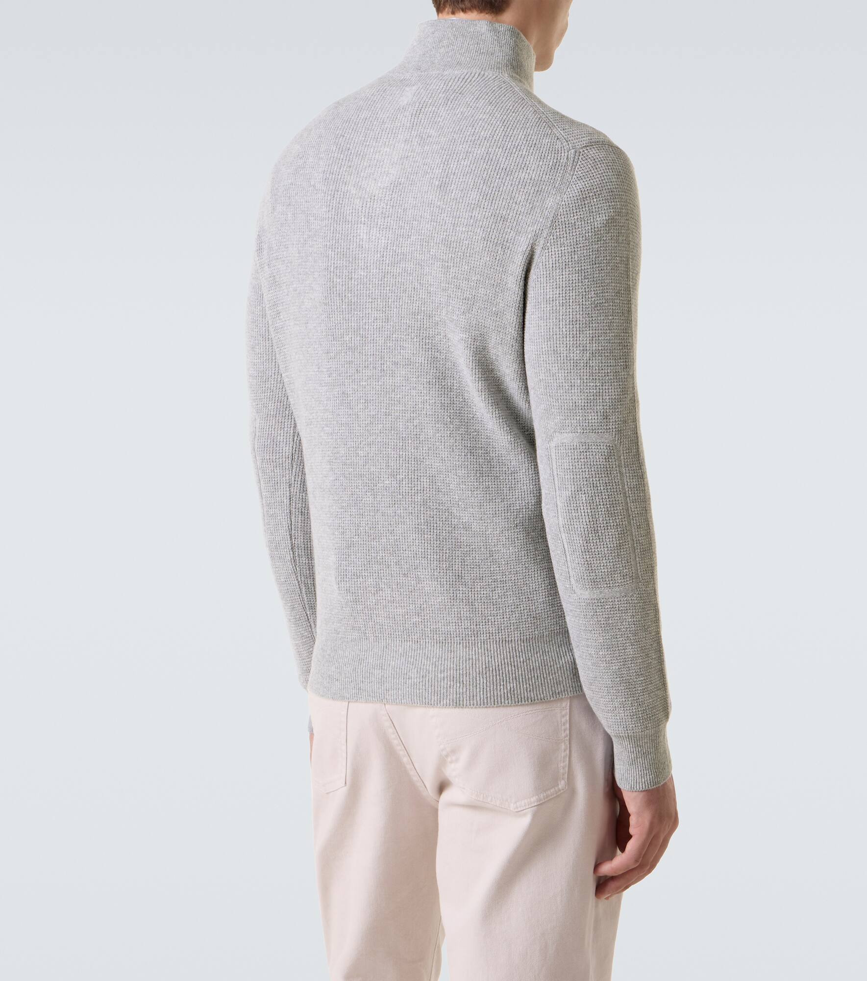 Waffle-knit wool and cashmere sweater - 4